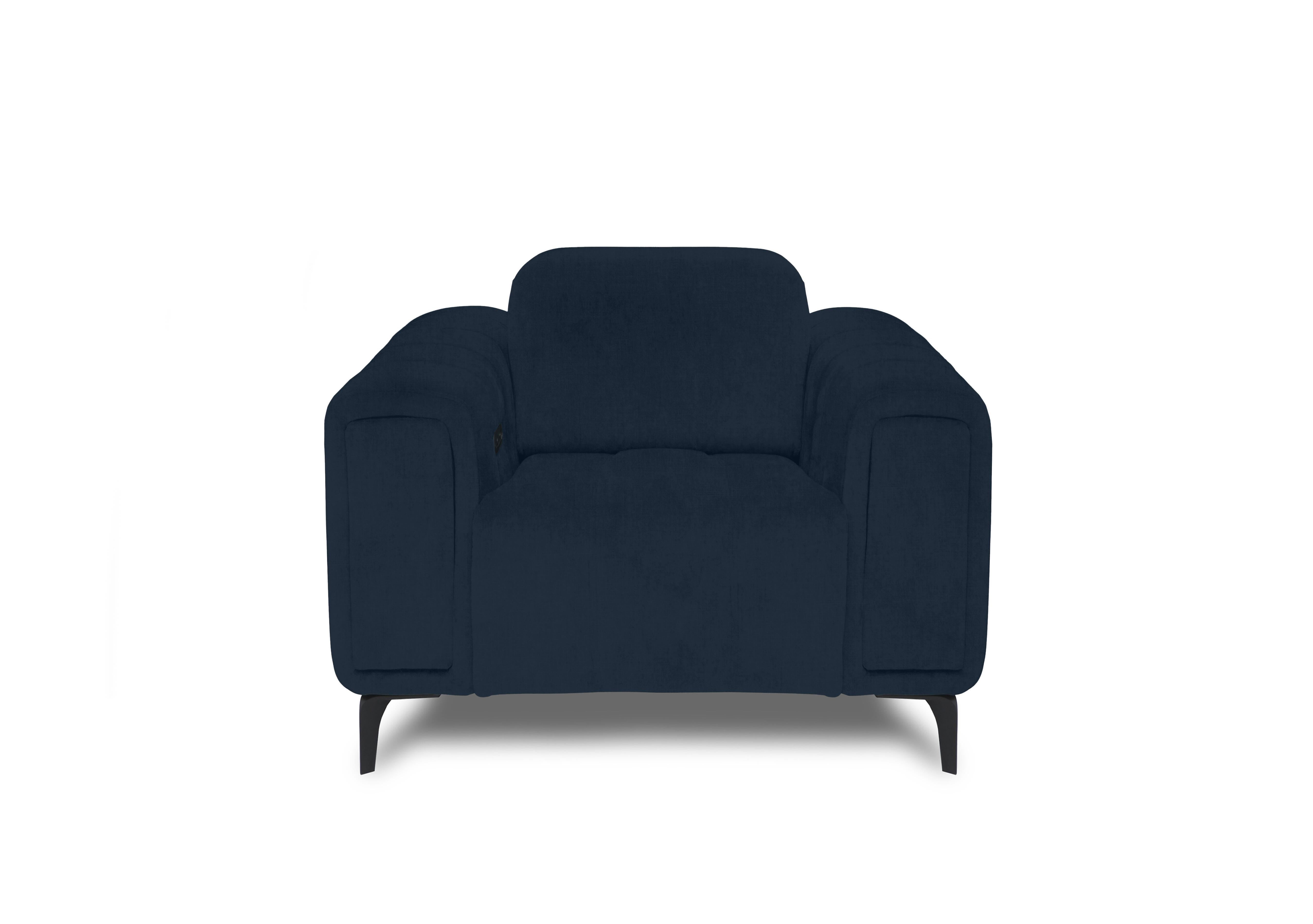 Elphaba Fabric Chair with Storage Arms in Opulence Royal 50495 on Furniture Village