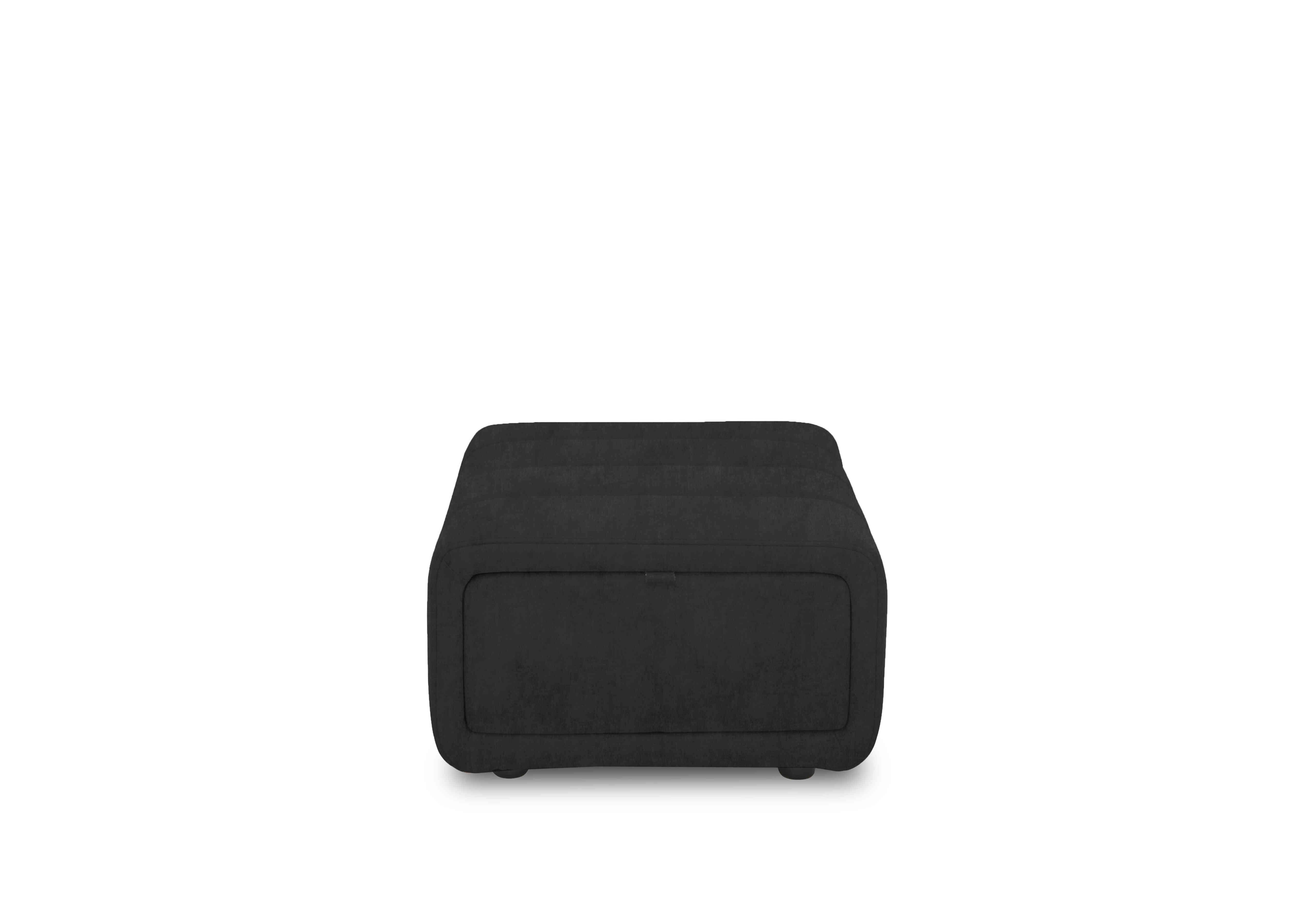 Elphaba Fabric Storage Footstool in Manhattan Indigo 58009 on Furniture Village