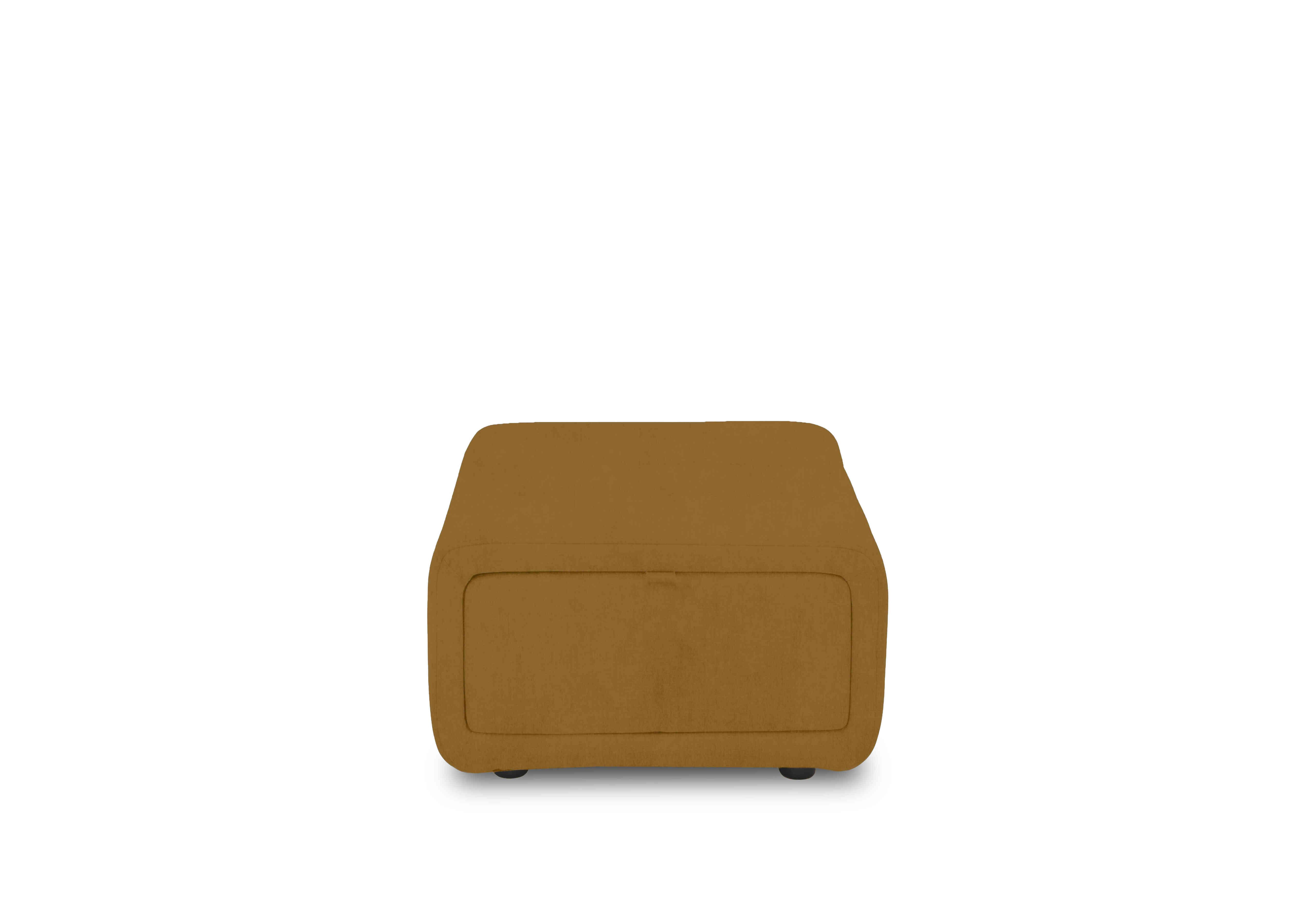 Elphaba Fabric Storage Footstool in Opulence Saffron 51009 on Furniture Village