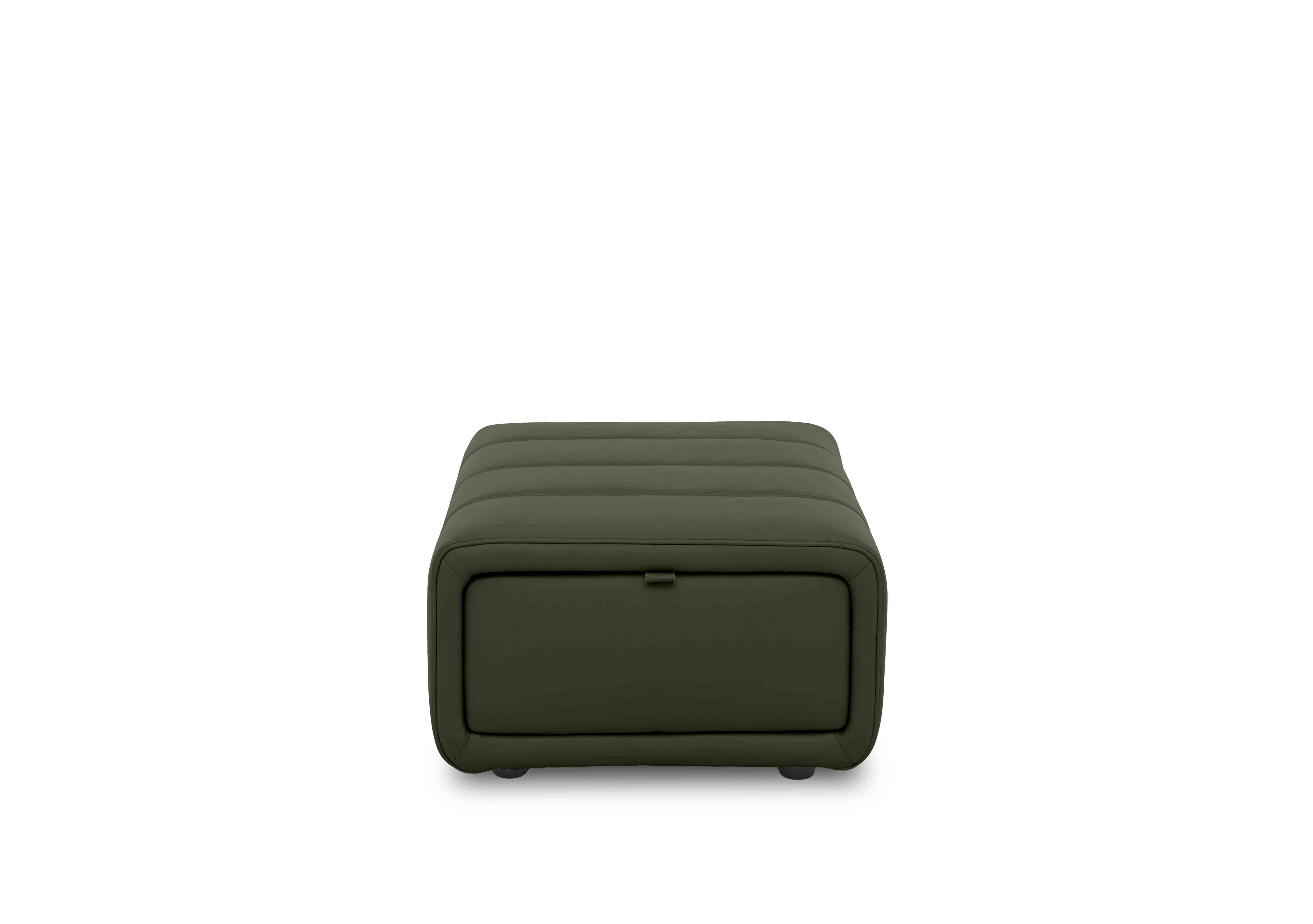 Elphaba Leather Storage Footstool in Oslo Pine Cat-40/10 on Furniture Village