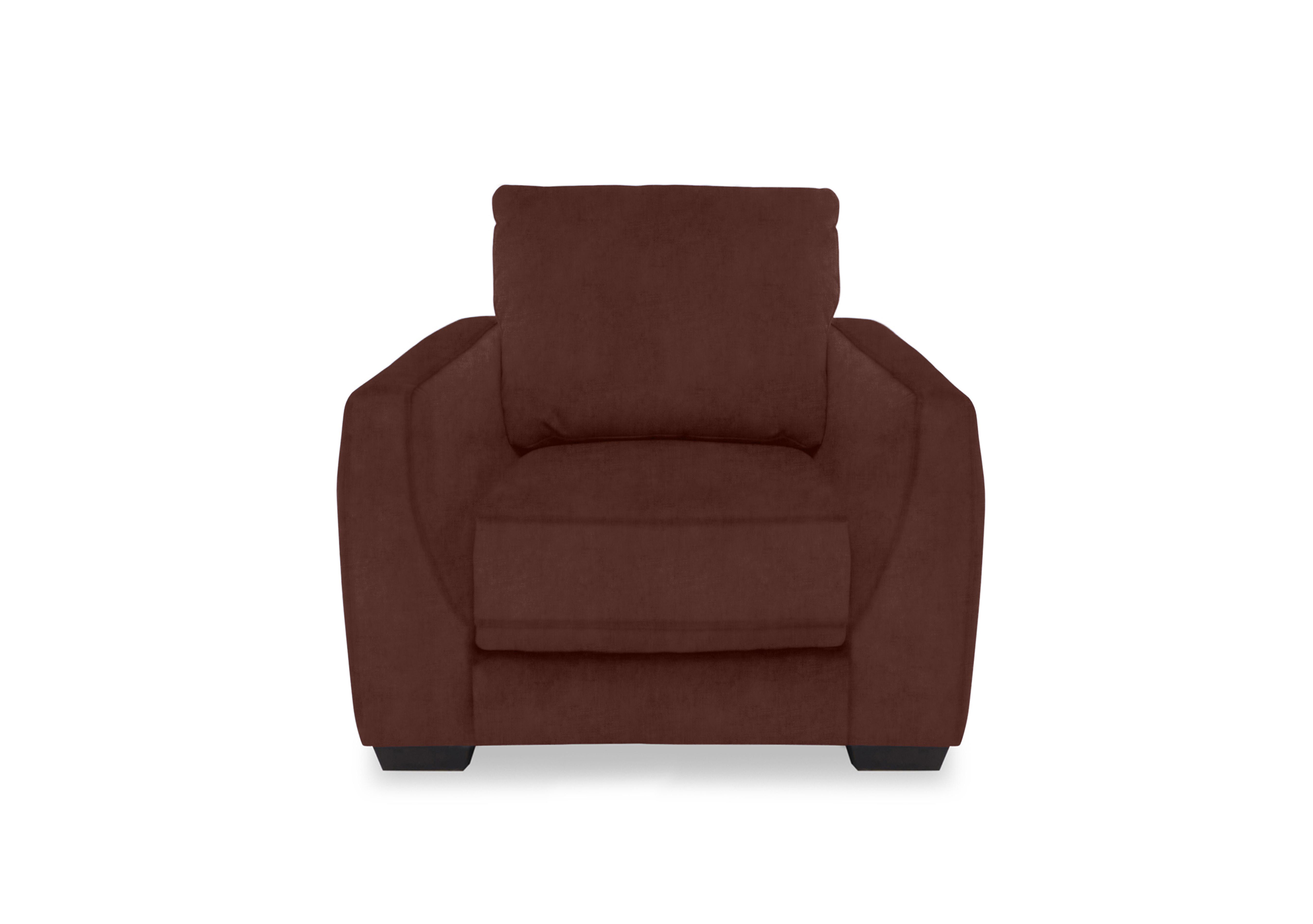 Dinky Fabric Power Recliner Chair in Manhattan Burnt Sienna 58008 on Furniture Village