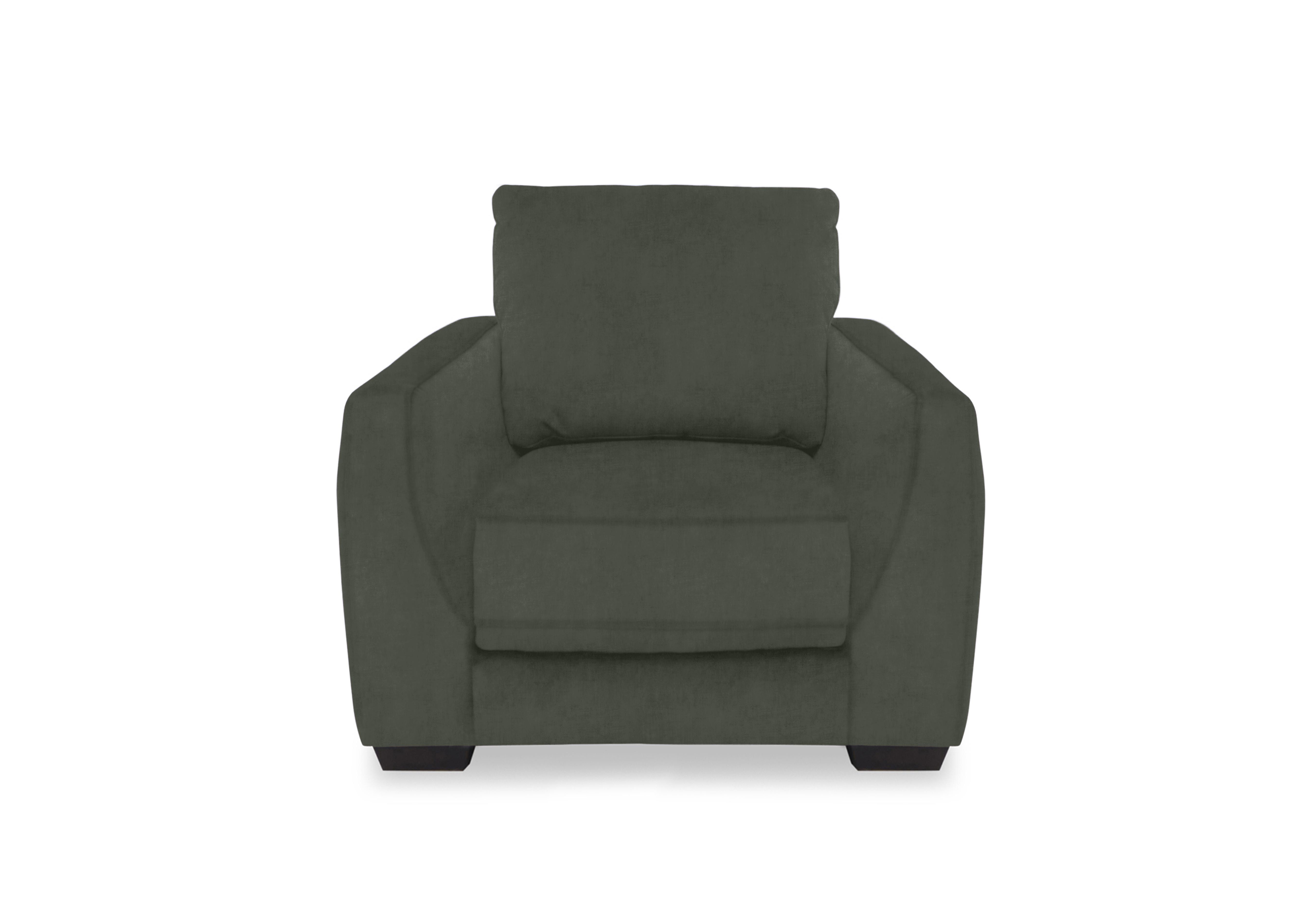Dinky Fabric Power Recliner Chair in Manhattan Pine 58001 on Furniture Village