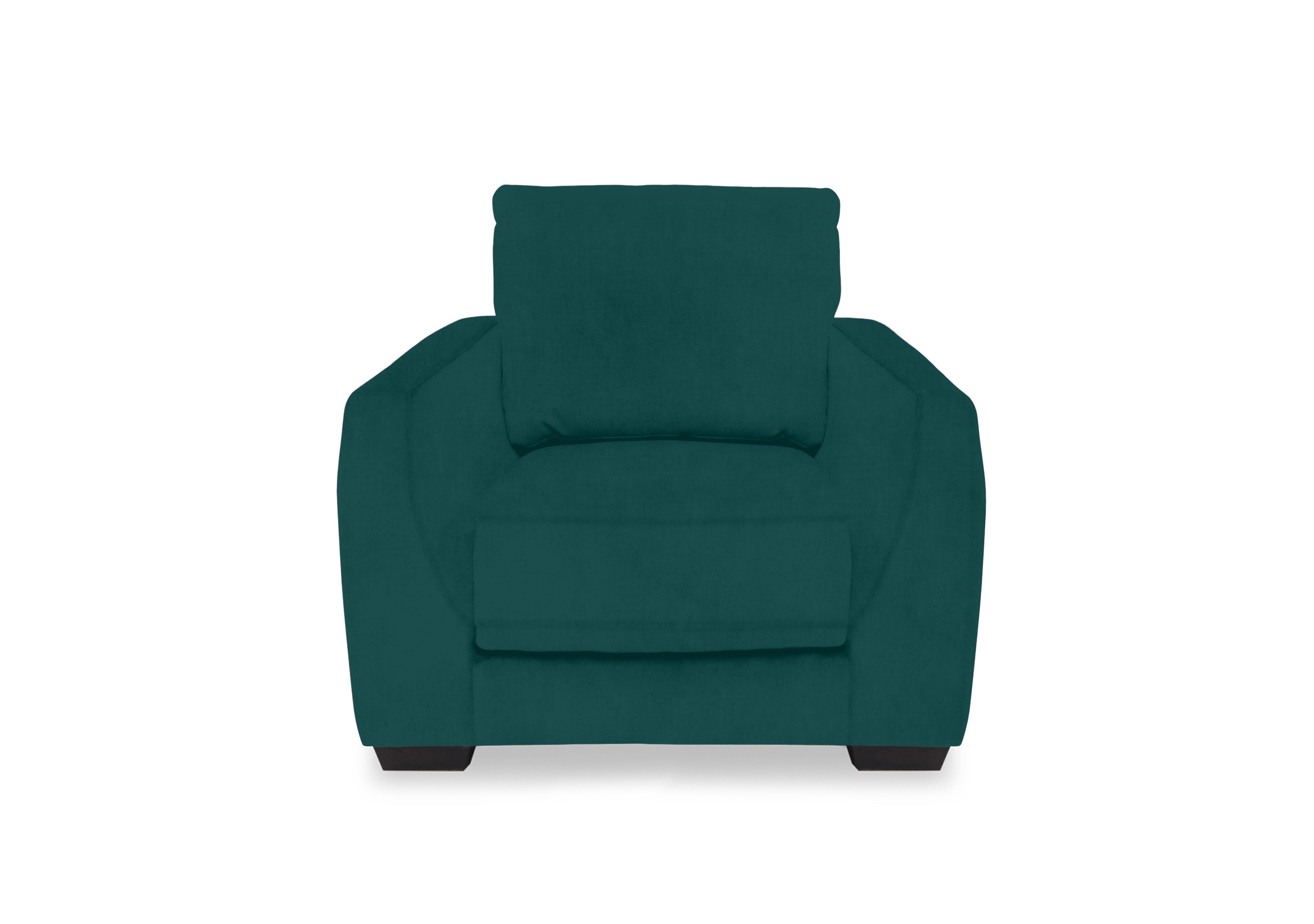 Dinky Fabric Chair in Opulence Teal 51003 on Furniture Village