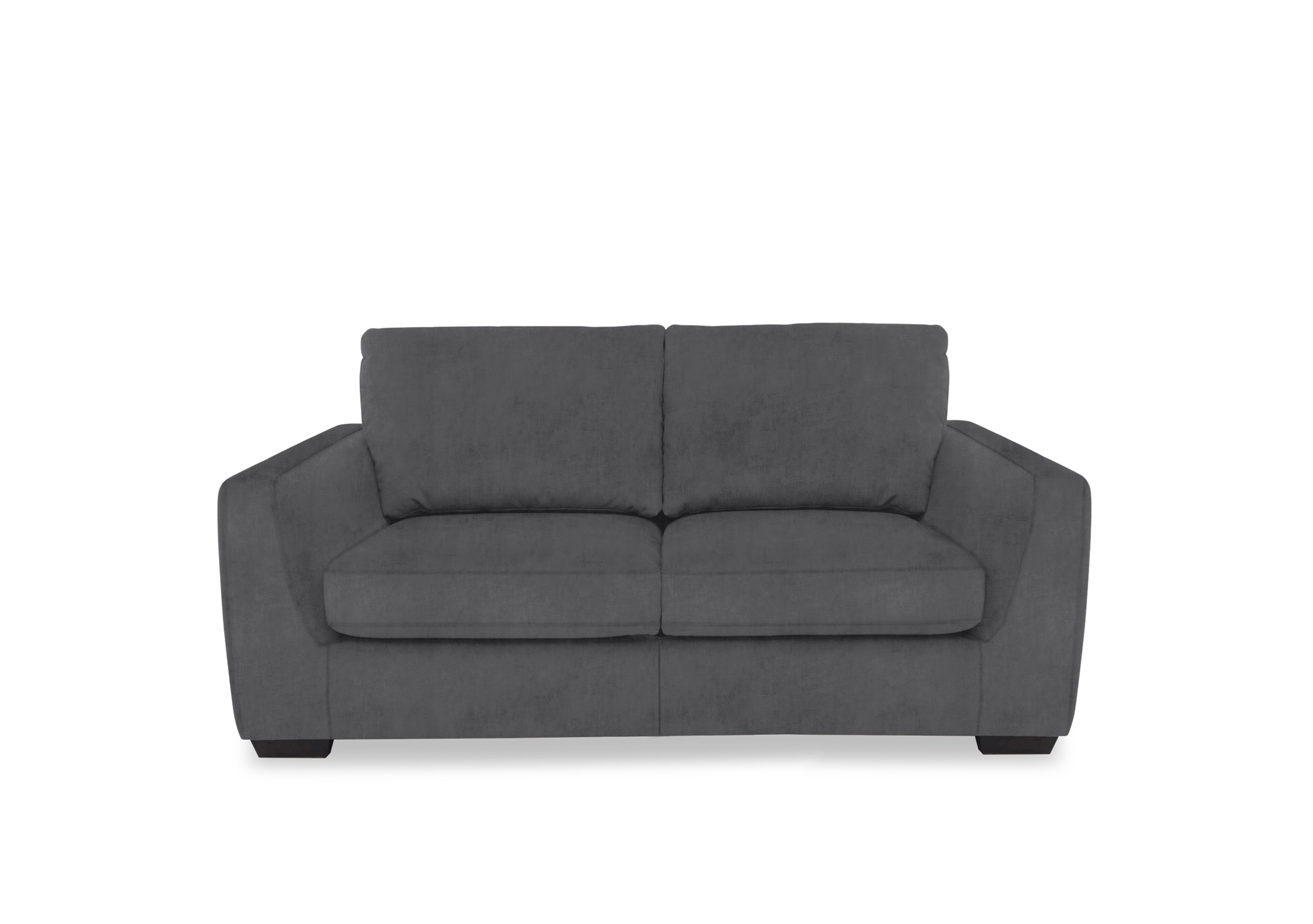 Dinky Fabric 2 Seater Sofa in Manhattan Charcoal 58003 on Furniture Village