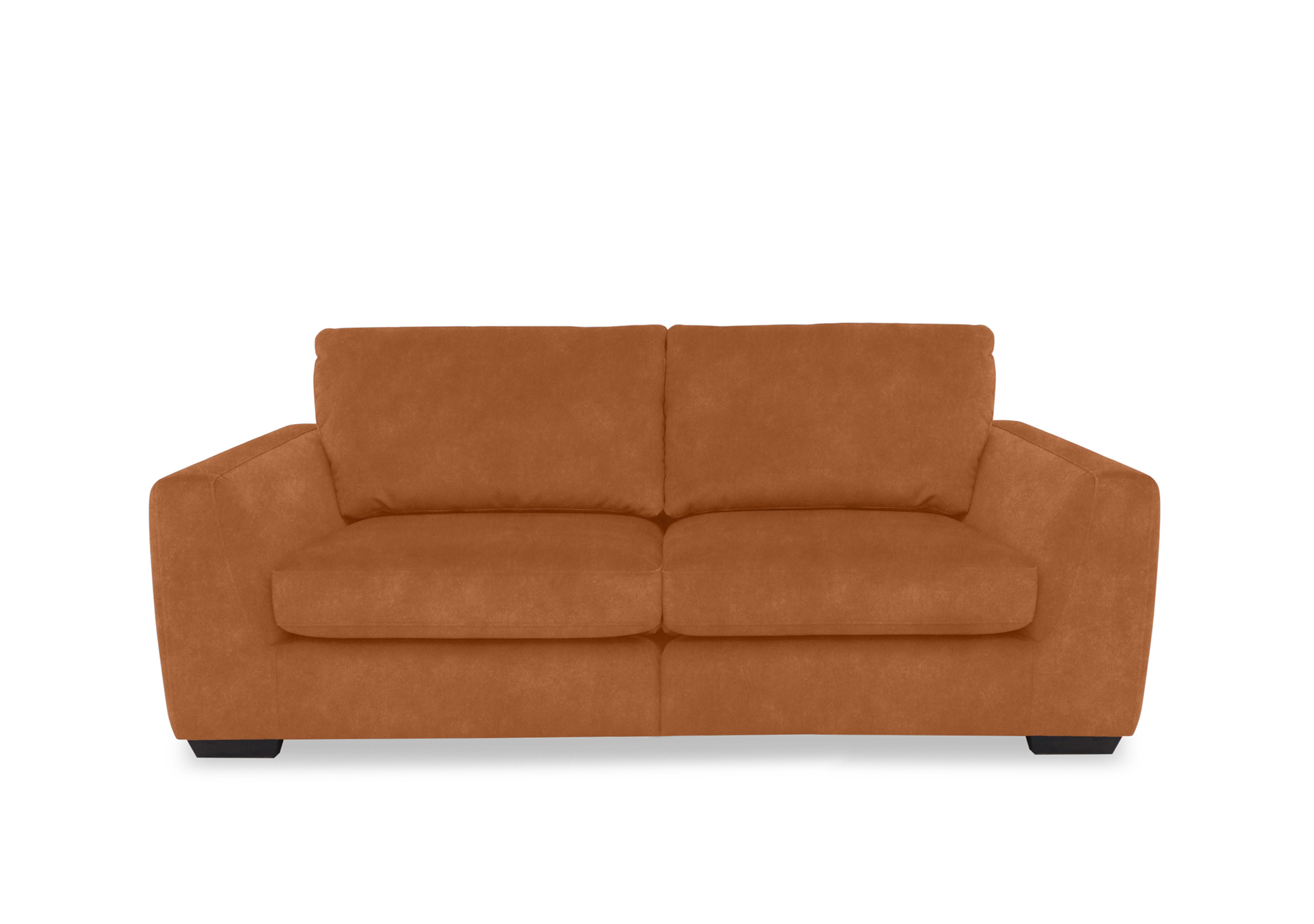 Dinky Fabric 3 Seater Sofa in Dexter Pumpkin 43509 on Furniture Village