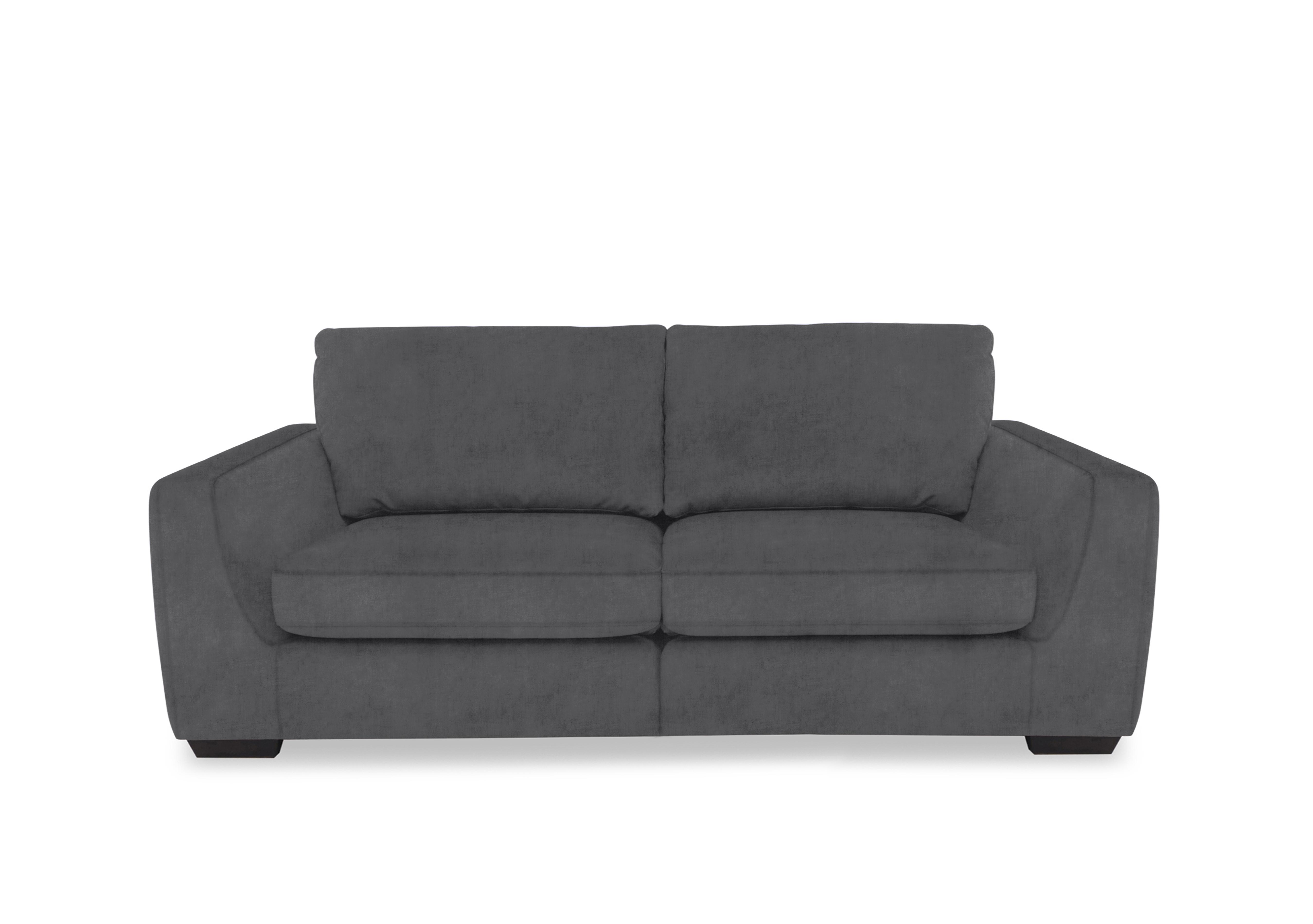 Dinky Fabric 3 Seater Sofa in Manhattan Charcoal 58003 on Furniture Village