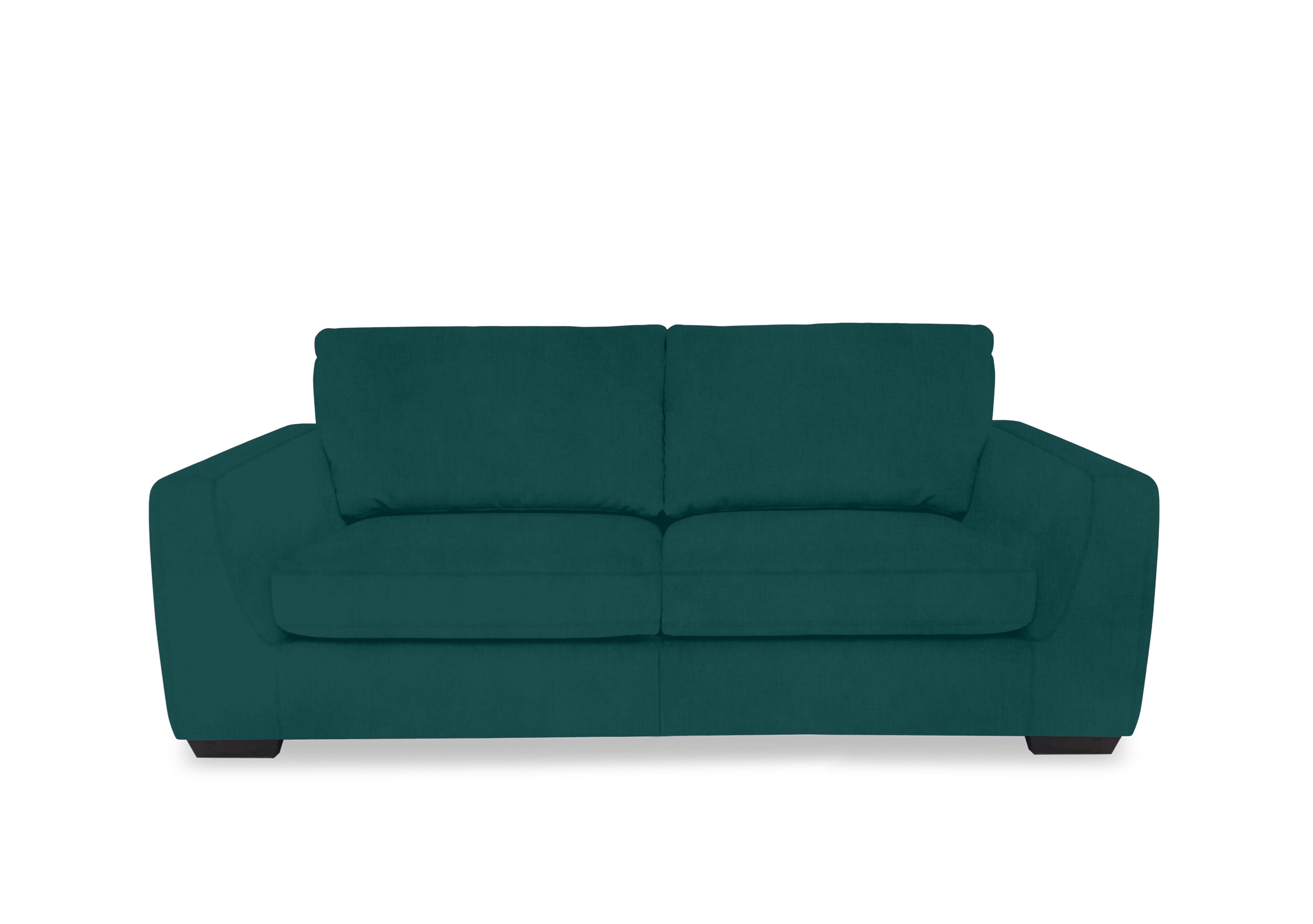 Dinky Fabric 3 Seater Sofa in Opulence Teal 51003 on Furniture Village