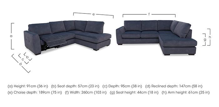 Dinky Fabric Corner Chaise End Sofa in  on Furniture Village