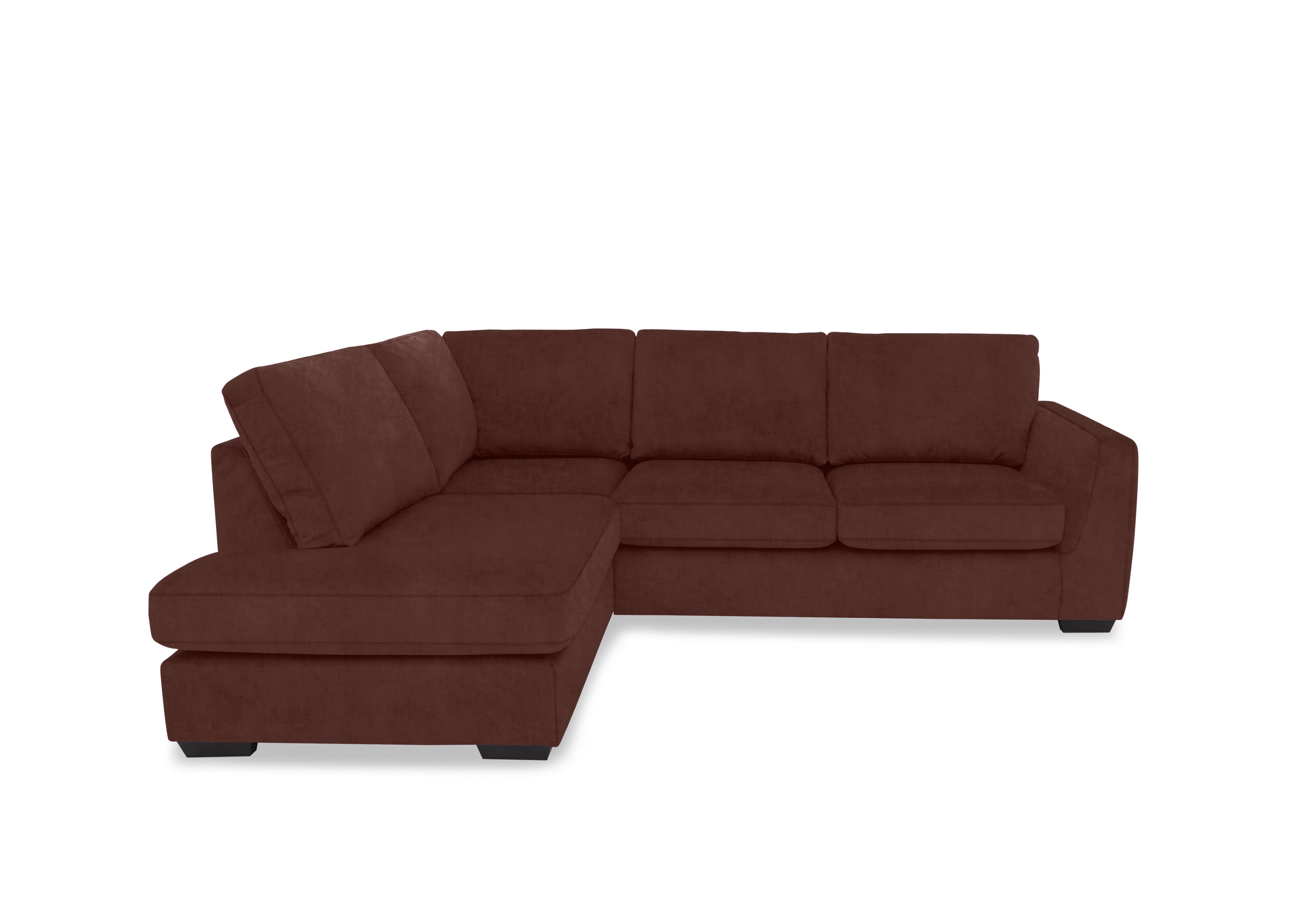 Dinky Fabric Corner Chaise End Sofa in Manhattan Burnt Sienna 58008 on Furniture Village