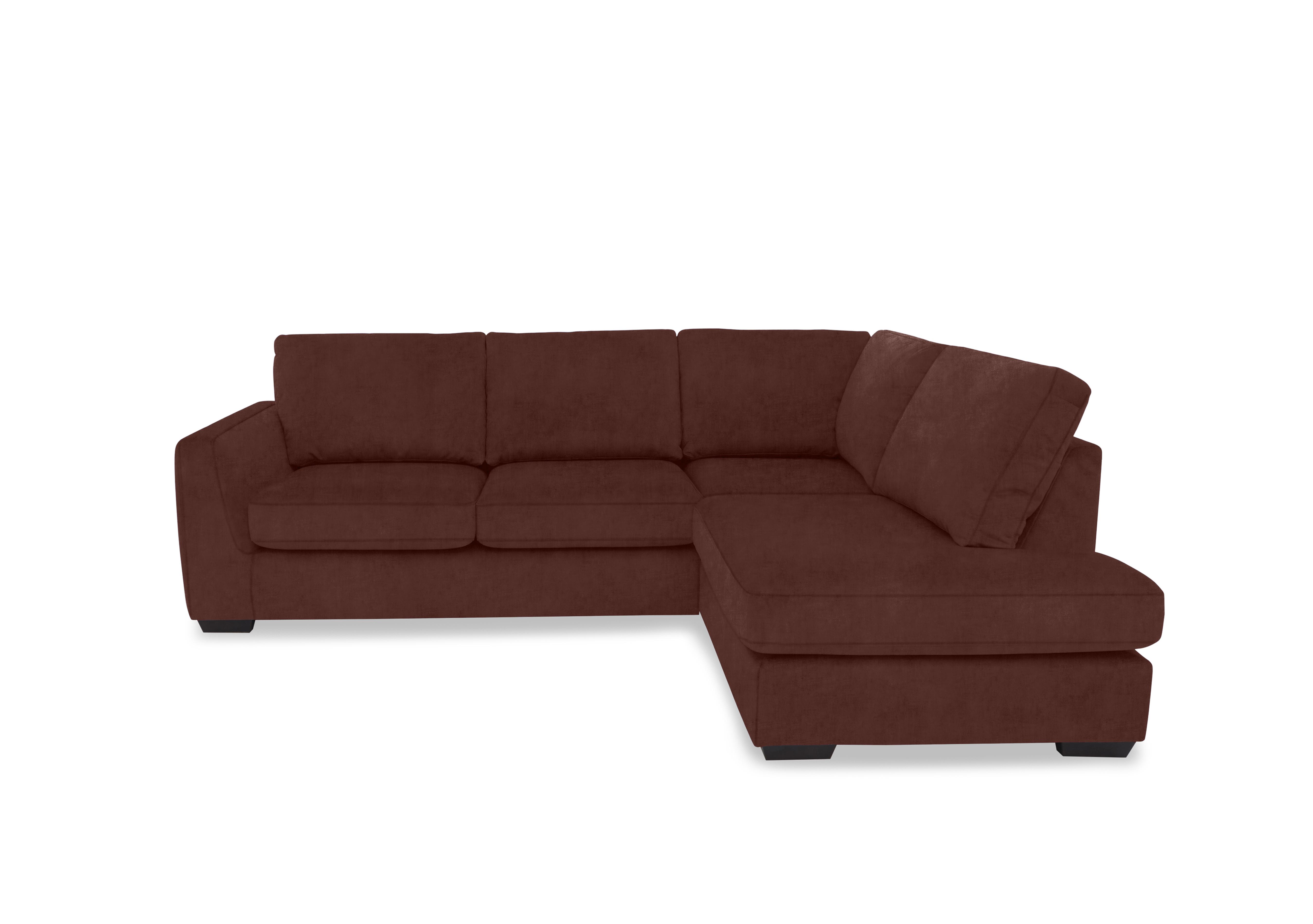 Dinky Fabric Corner Chaise End Sofa in Manhattan Burnt Sienna 58008 on Furniture Village