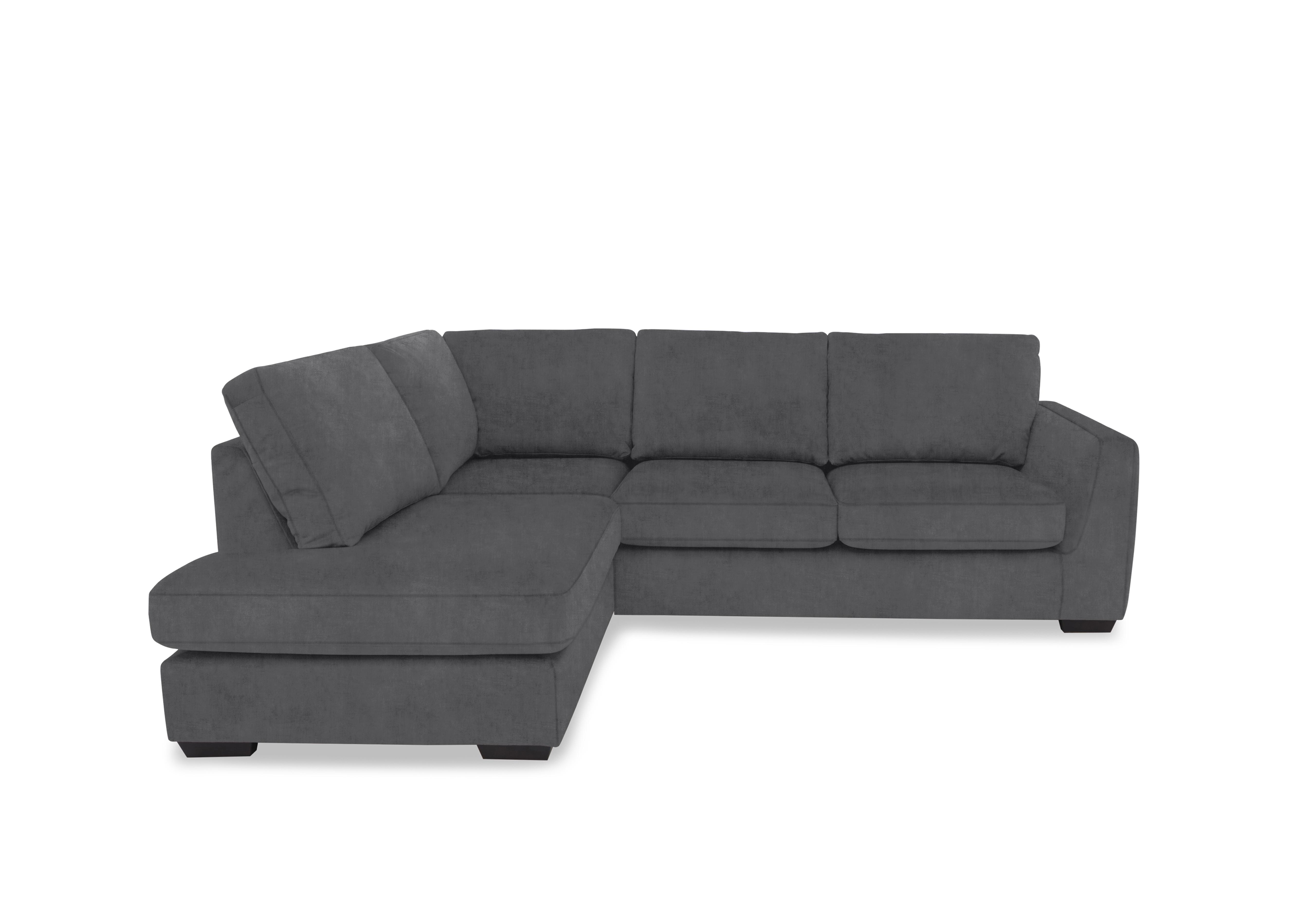 Dinky Fabric Corner Chaise End Sofa in Manhattan Charcoal 58003 on Furniture Village