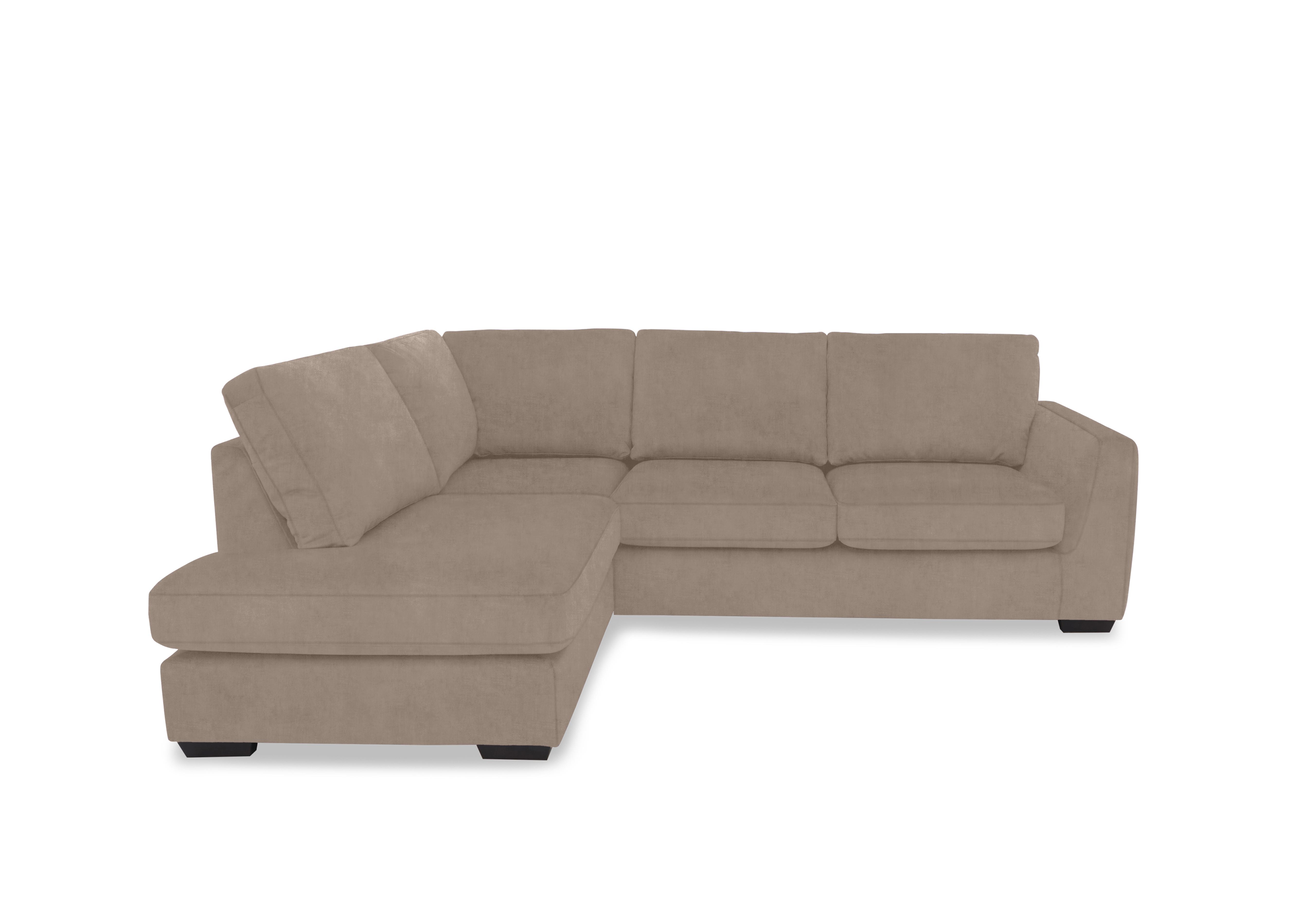 Dinky Fabric Corner Chaise End Sofa in Manhattan Nutmeg 58005 on Furniture Village