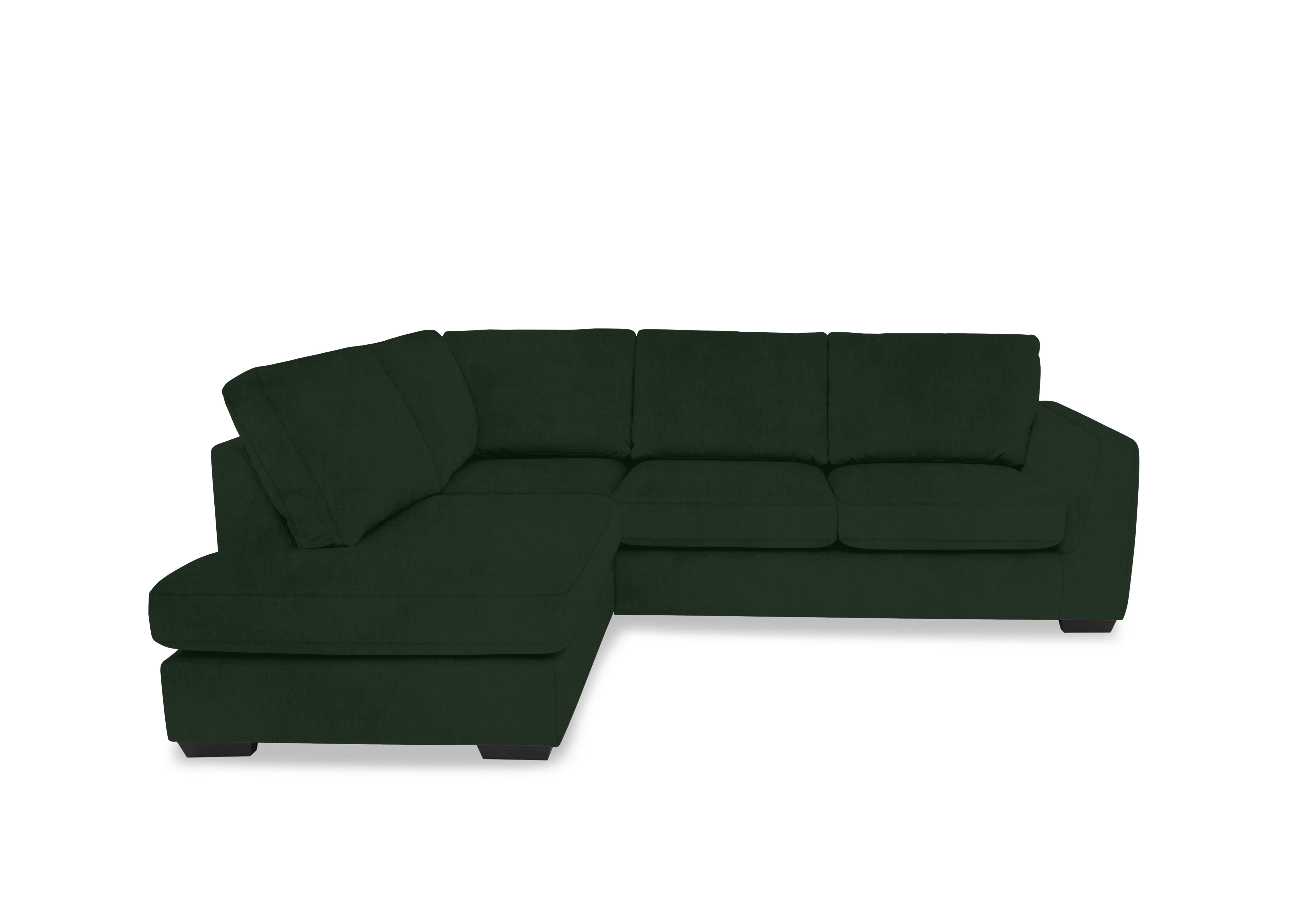Dinky Fabric Corner Chaise End Sofa in Opulence Bottle Green 51011 on Furniture Village