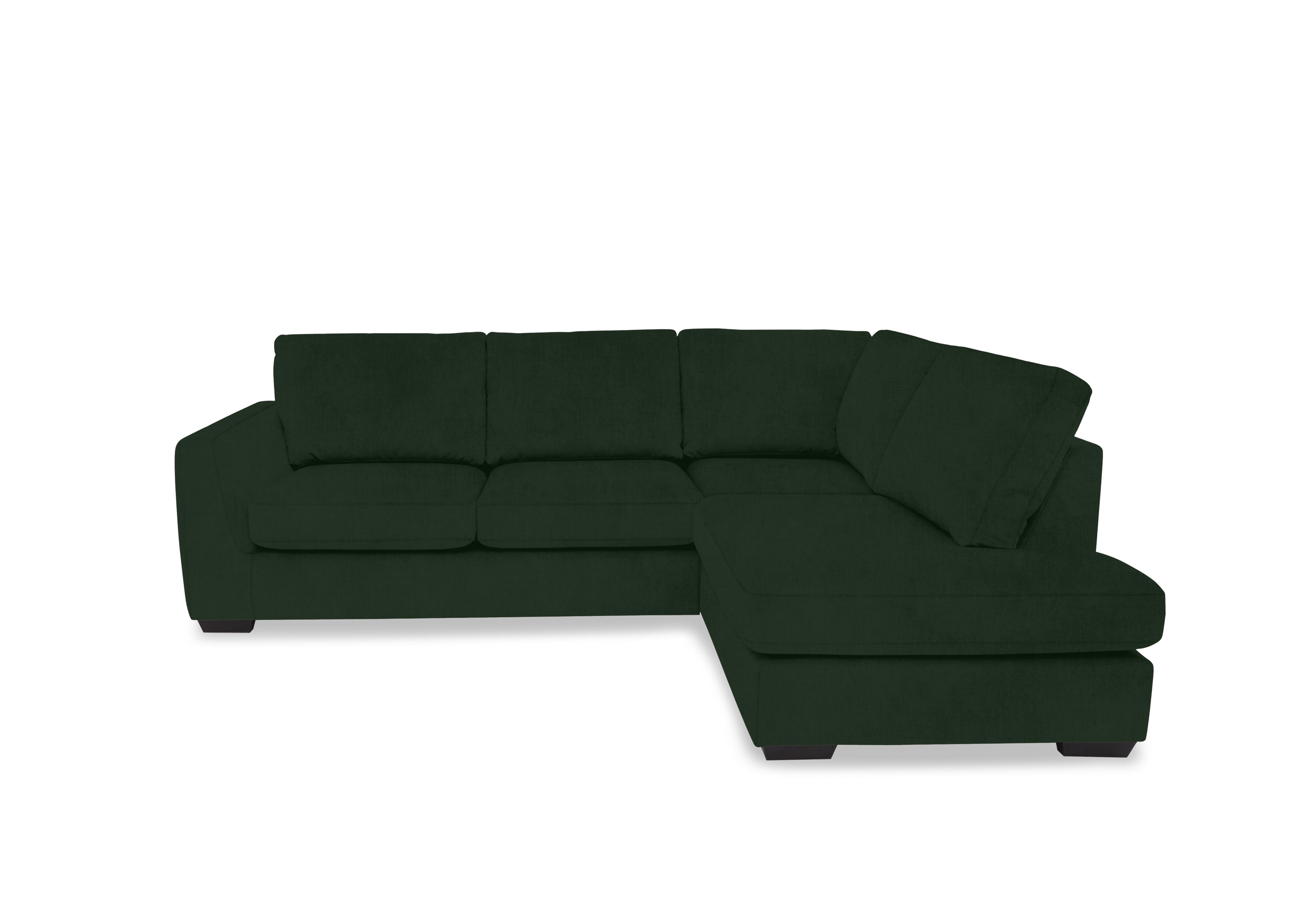 Dinky Fabric Corner Chaise End Sofa in Opulence Bottle Green 51011 on Furniture Village