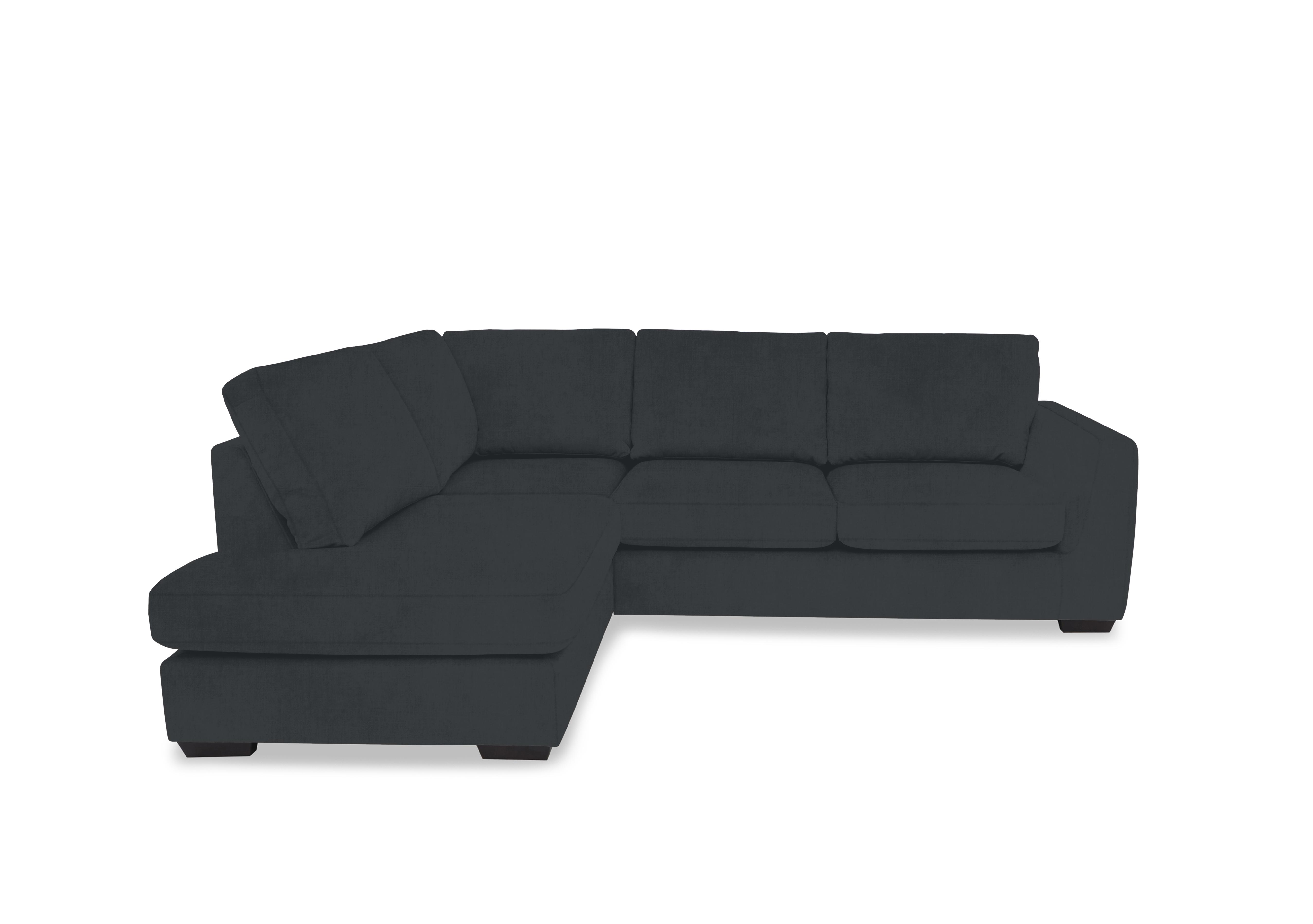 Dinky Fabric Corner Chaise End Sofa in Opulence Charcoal 51002 on Furniture Village
