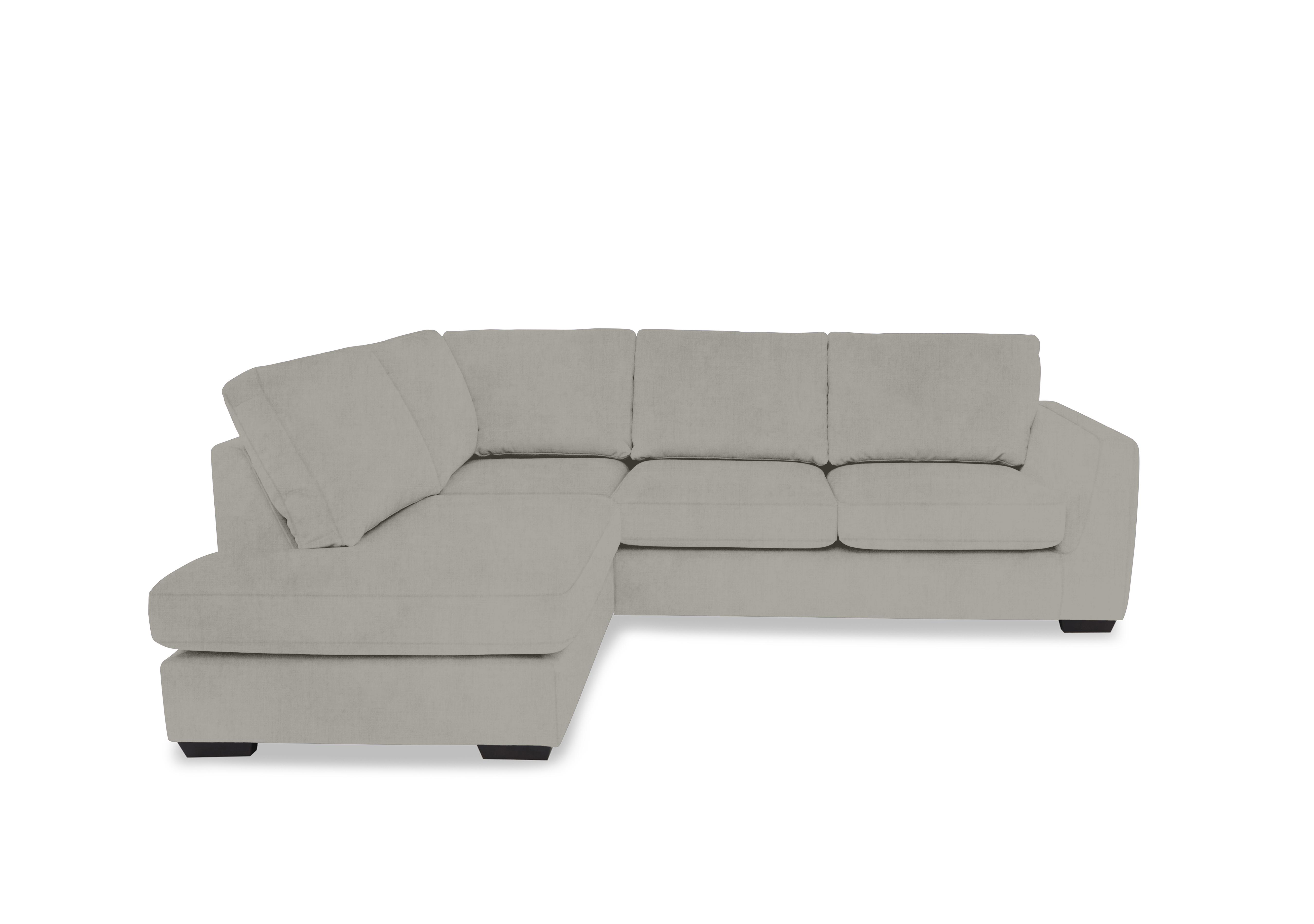 Dinky Fabric Corner Chaise End Sofa in Opulence Silver 51007 on Furniture Village