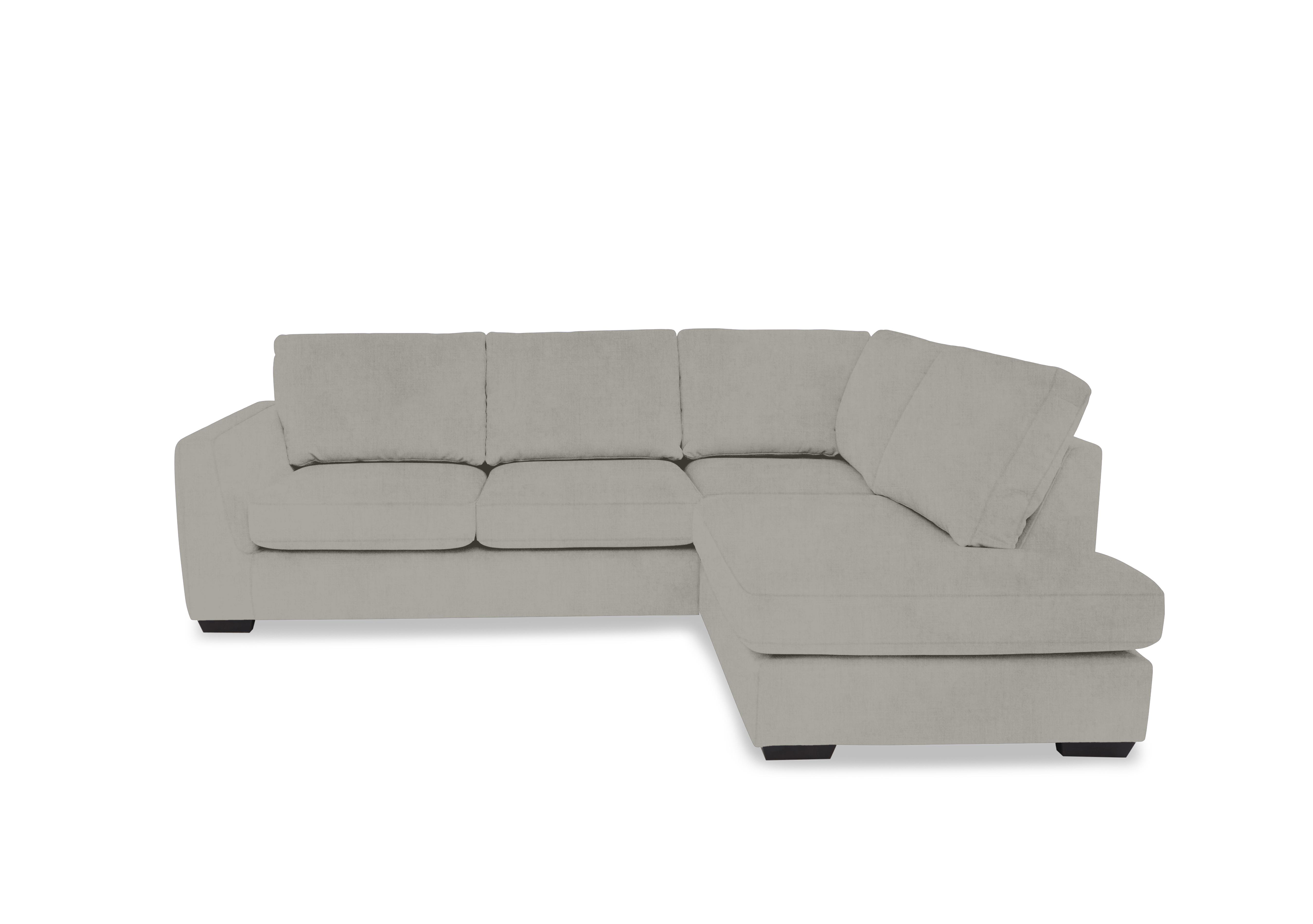 Dinky Fabric Corner Chaise End Sofa in Opulence Silver 51007 on Furniture Village
