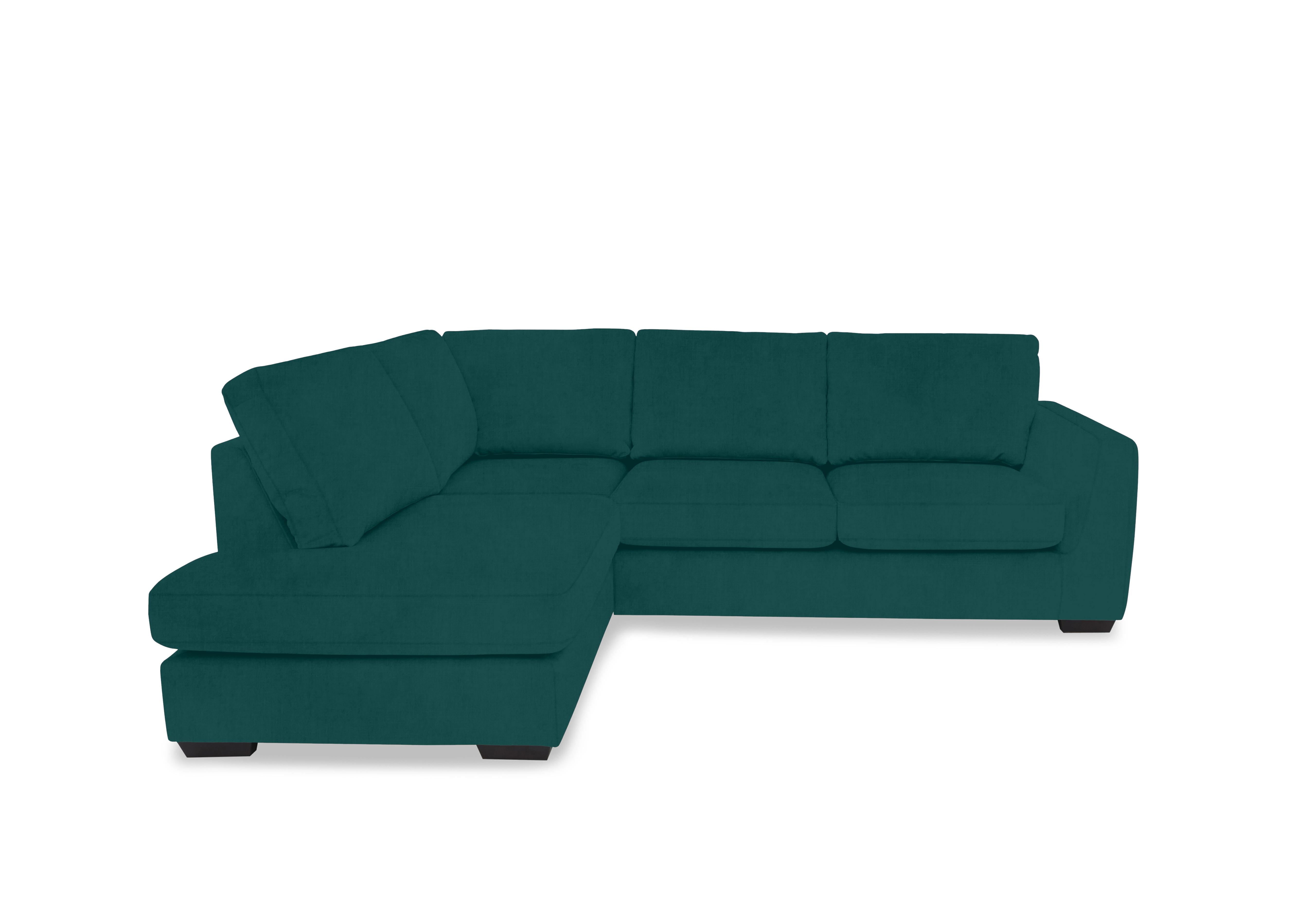 Dinky Fabric Corner Chaise End Sofa in Opulence Teal 51003 on Furniture Village