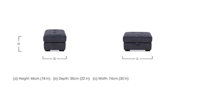 Dinky Fabric Large Storage Footstool in  on Furniture Village