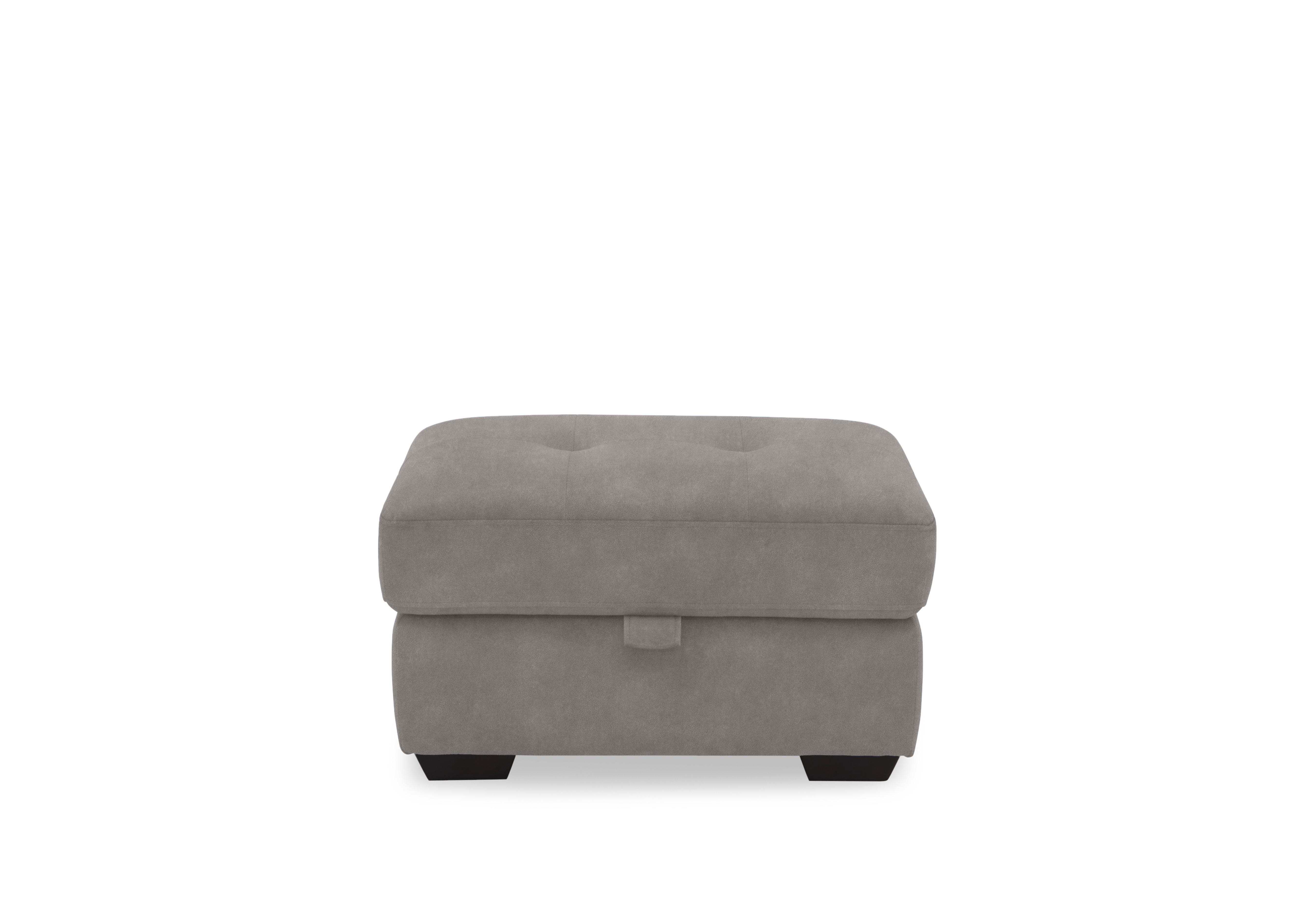 Dinky Fabric Large Storage Footstool in Dexter Mocha 43504 on Furniture Village