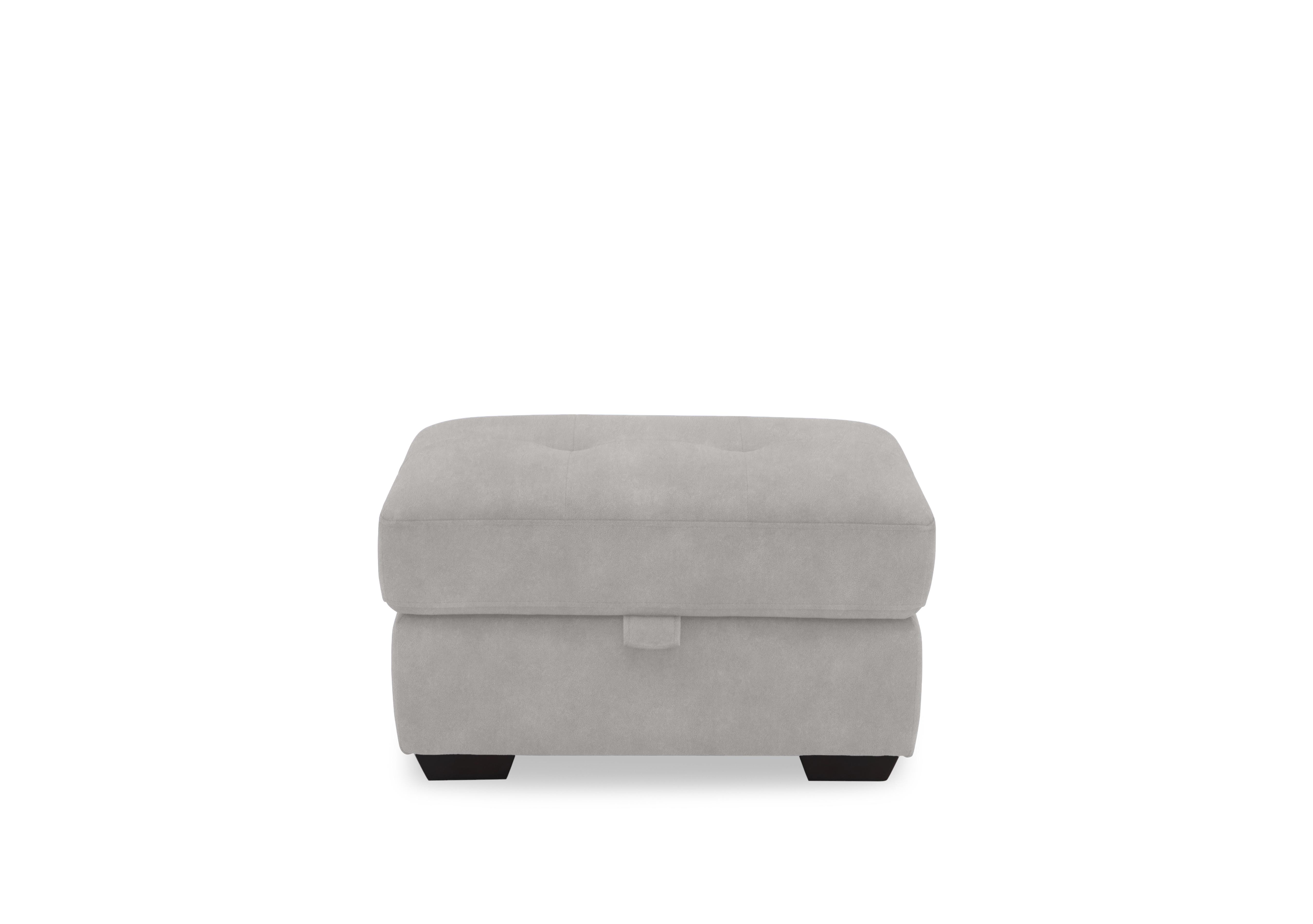 Dinky Fabric Large Storage Footstool in Dexter Stone 43502 on Furniture Village