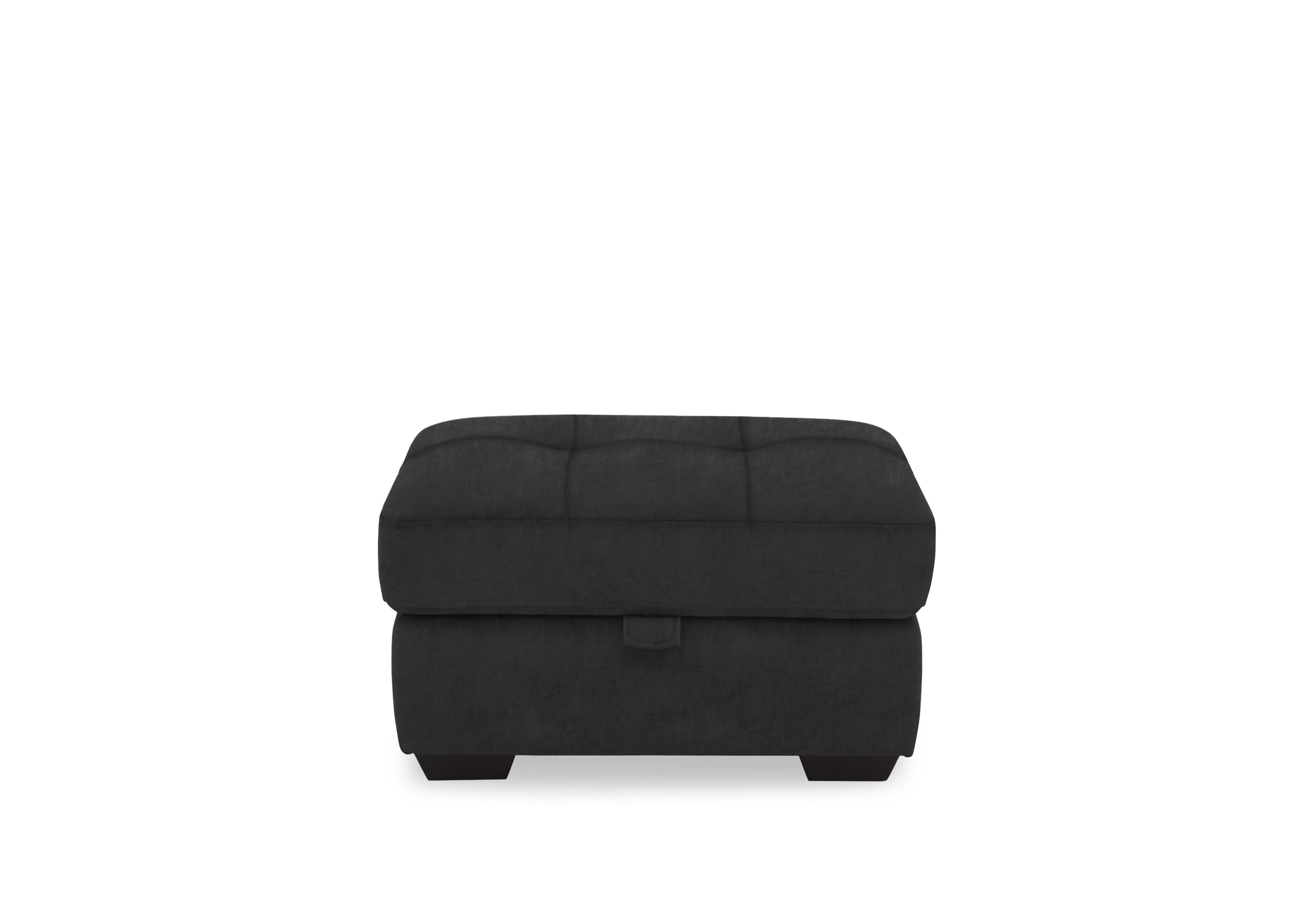 Dinky Fabric Large Storage Footstool in Manhattan Indigo 58009 on Furniture Village