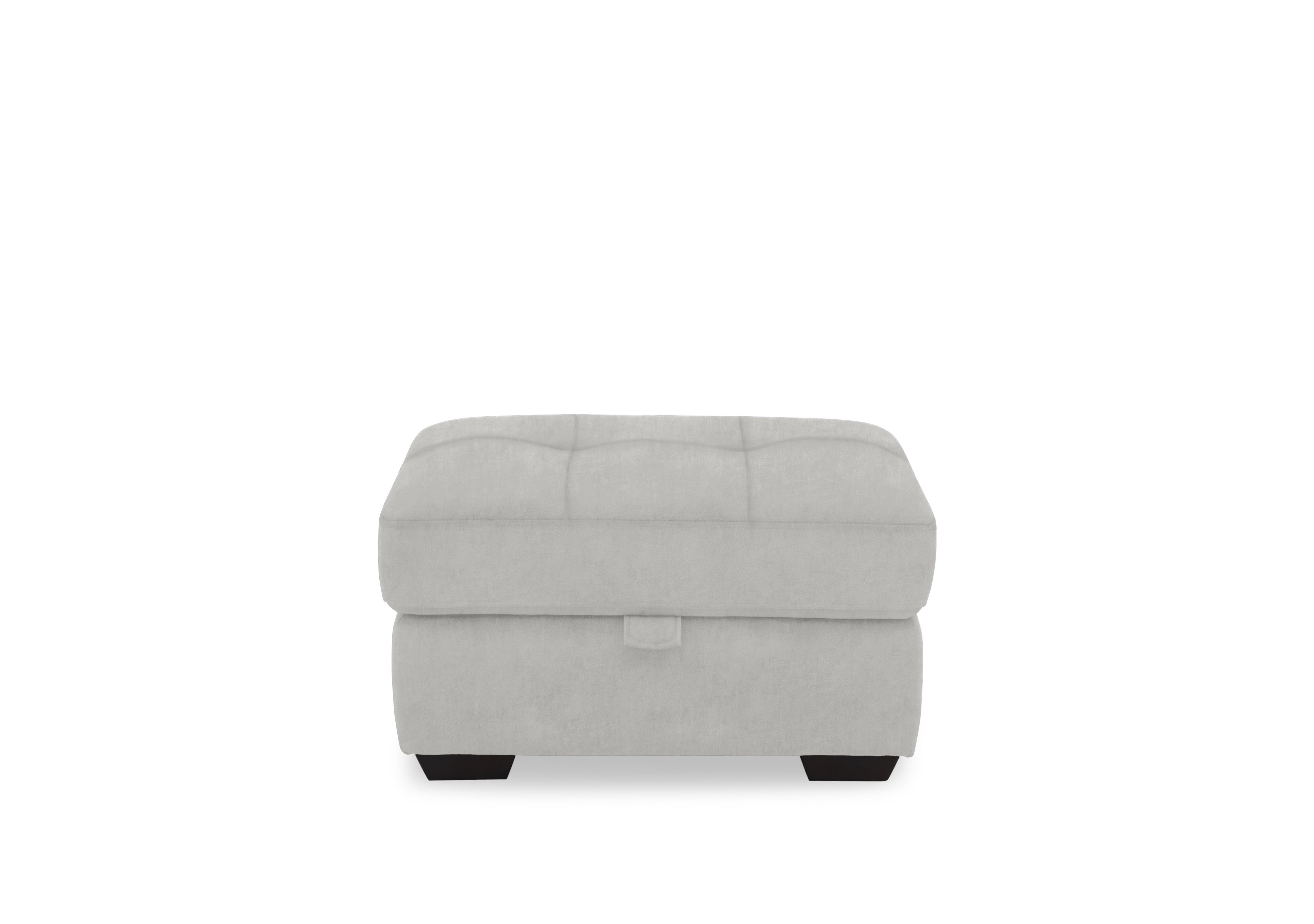 Dinky Fabric Large Storage Footstool in Manhattan Stone 58004 on Furniture Village