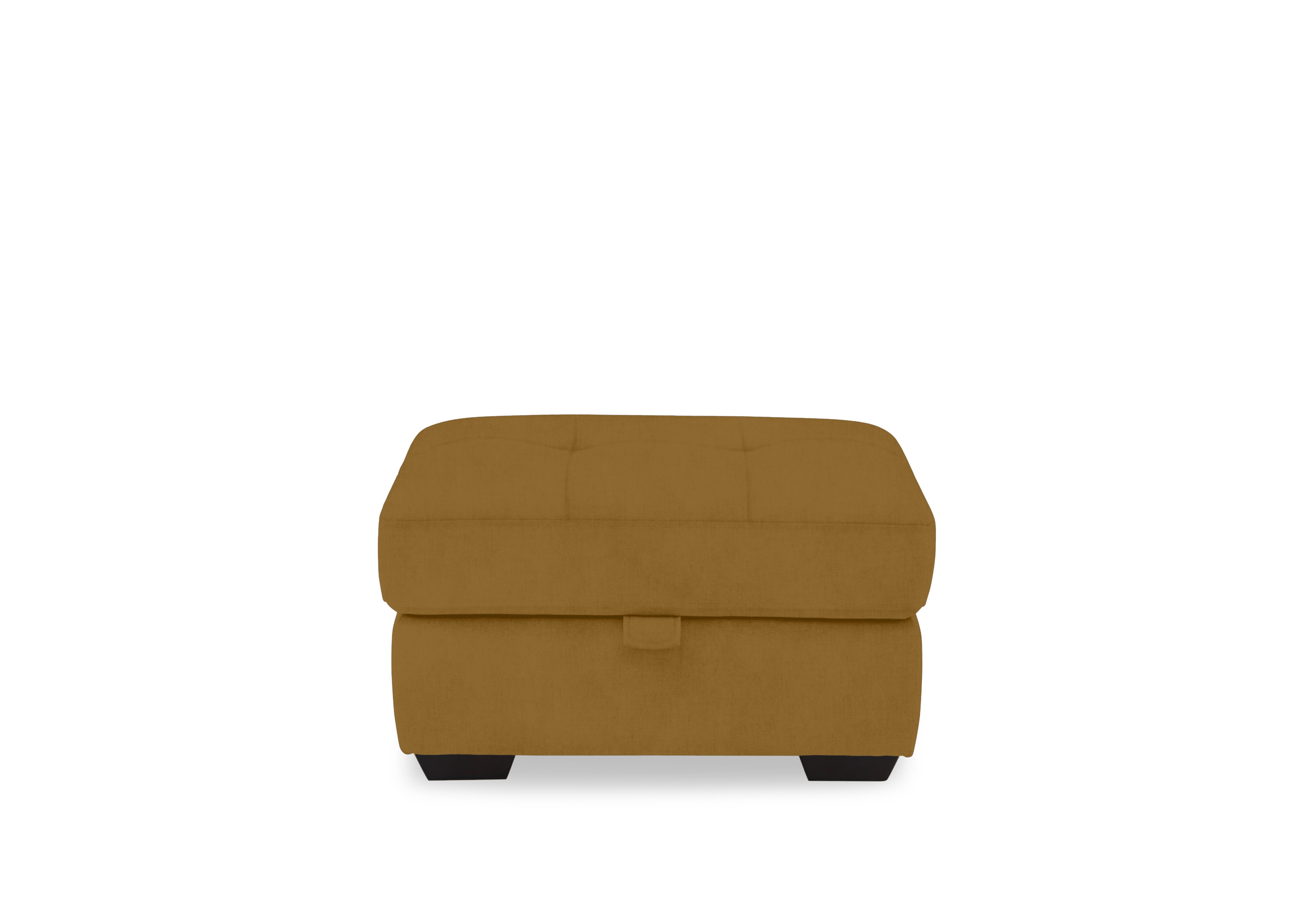 Dinky Fabric Large Storage Footstool in Opulence Saffron 51009 on Furniture Village