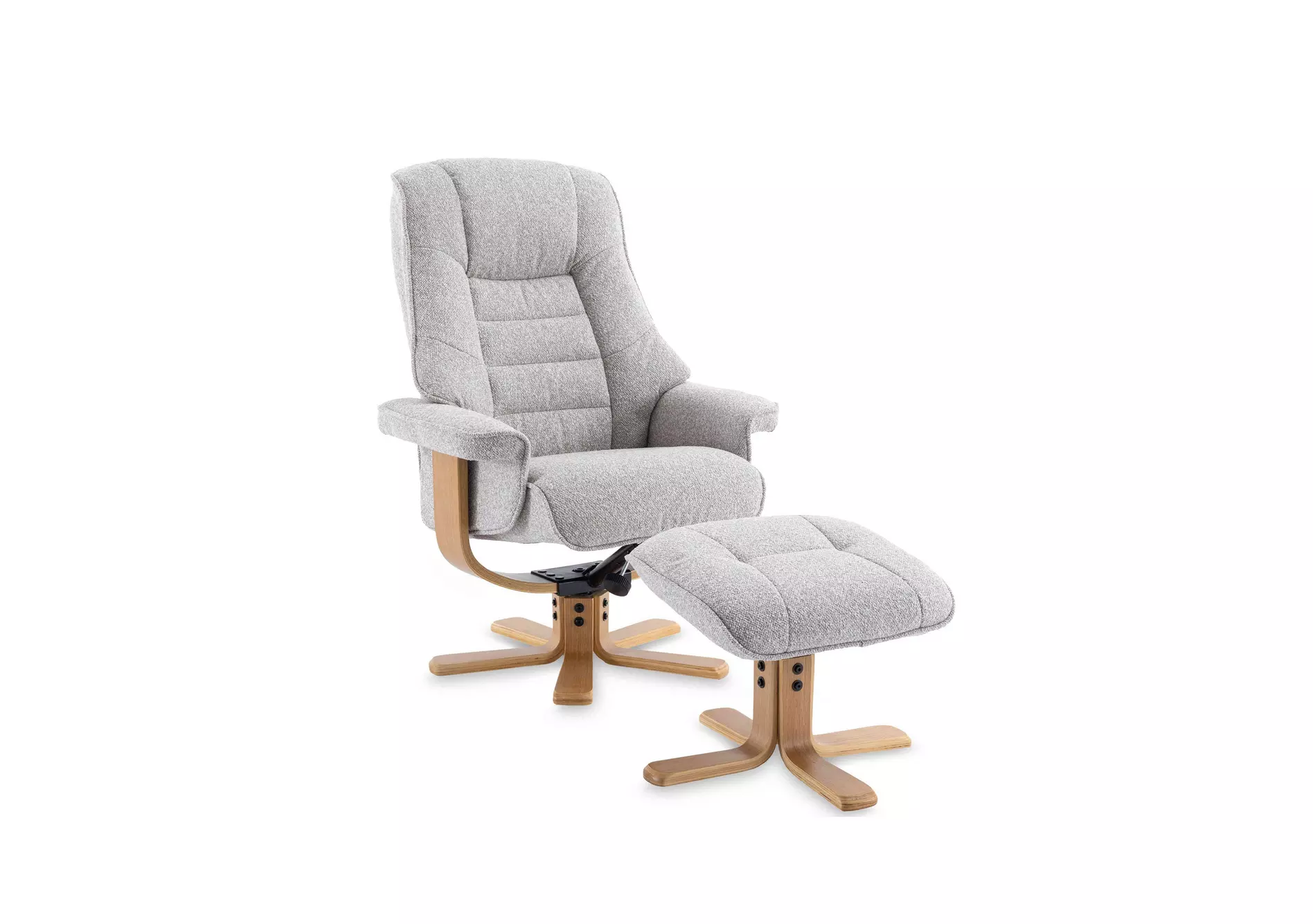 Riga Swivel Chair and Footstool