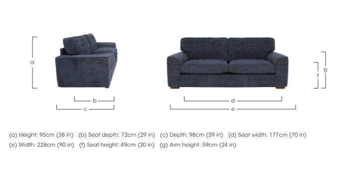 Emilia 4 Seater Sofa in  on Furniture Village