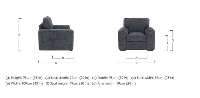 Emilia Armchair in  on Furniture Village