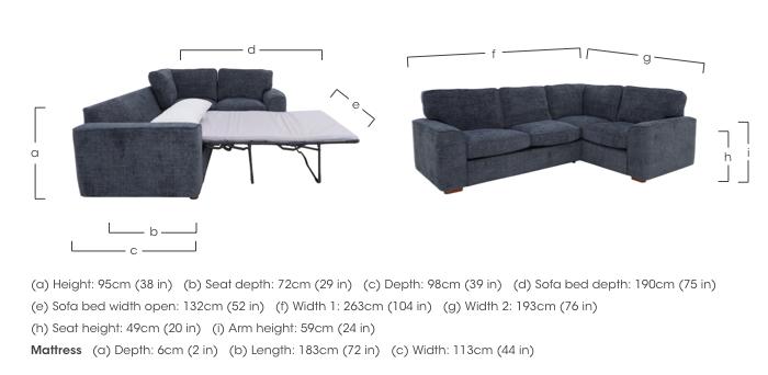 Emilia Small Corner Sofa Bed in  on Furniture Village