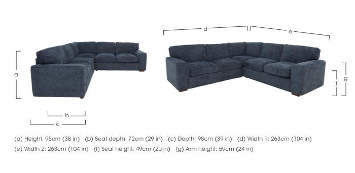Emilia Large Corner Sofa in  on Furniture Village