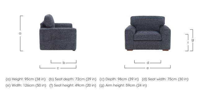 Emilia Snuggler Chair in  on Furniture Village