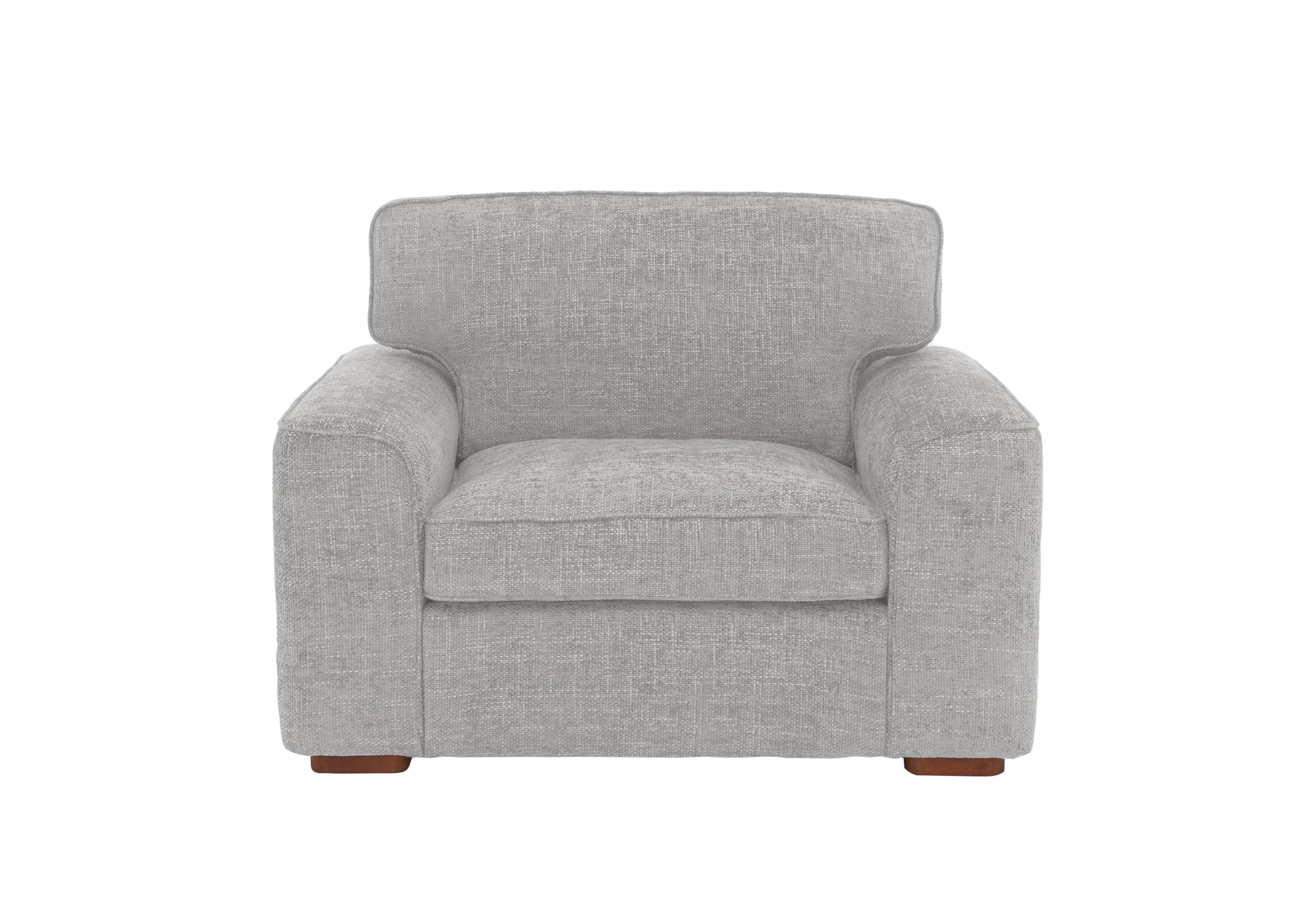 Emilia Snuggler Chair in Silver on Furniture Village