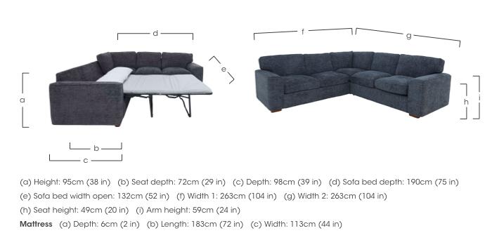Emilia Large Corner Sofa Bed in  on Furniture Village