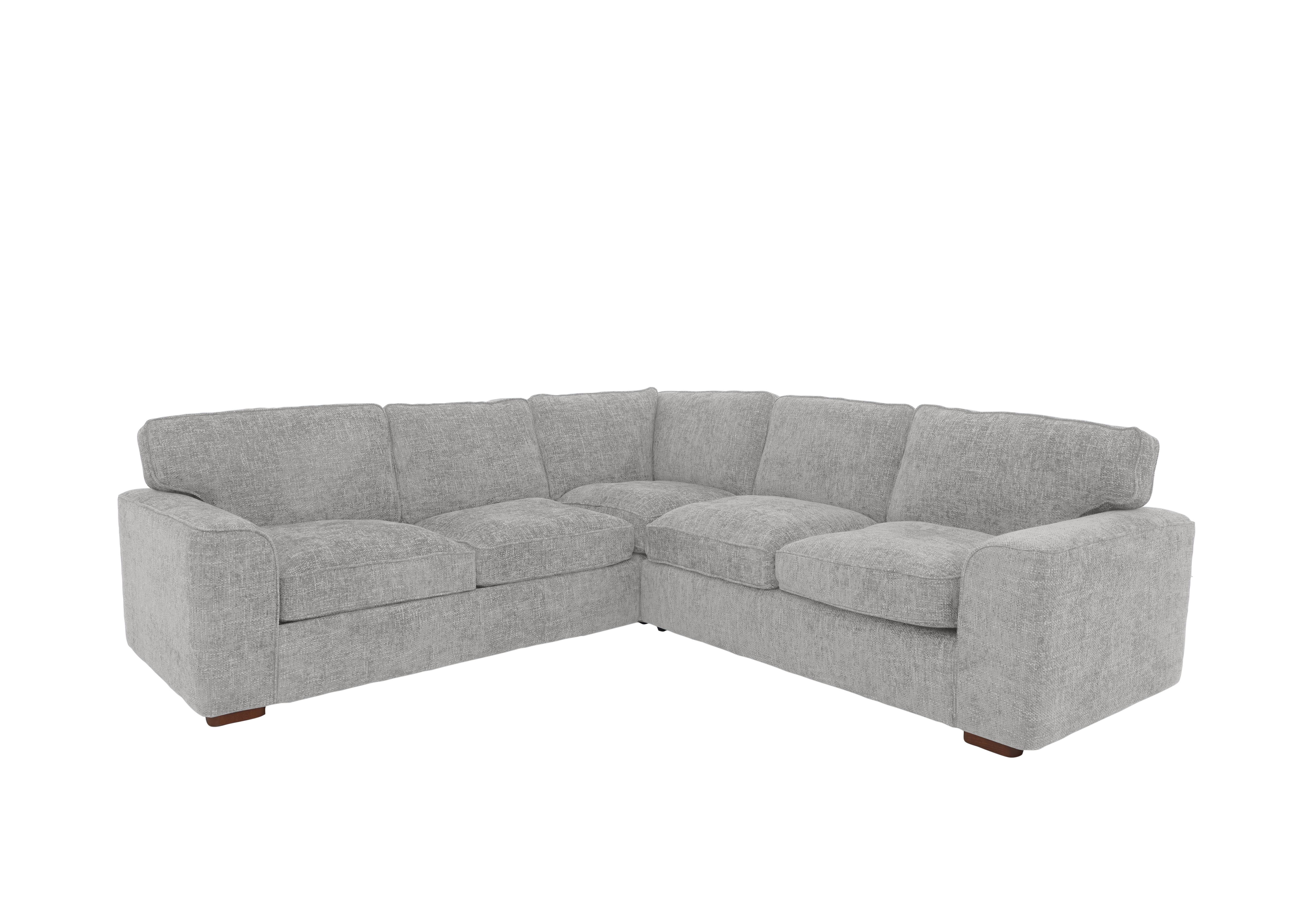 Emilia Large Corner Sofa Bed in Silver on Furniture Village