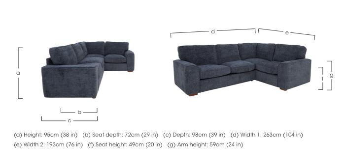 Emilia Small Corner Sofa in  on Furniture Village