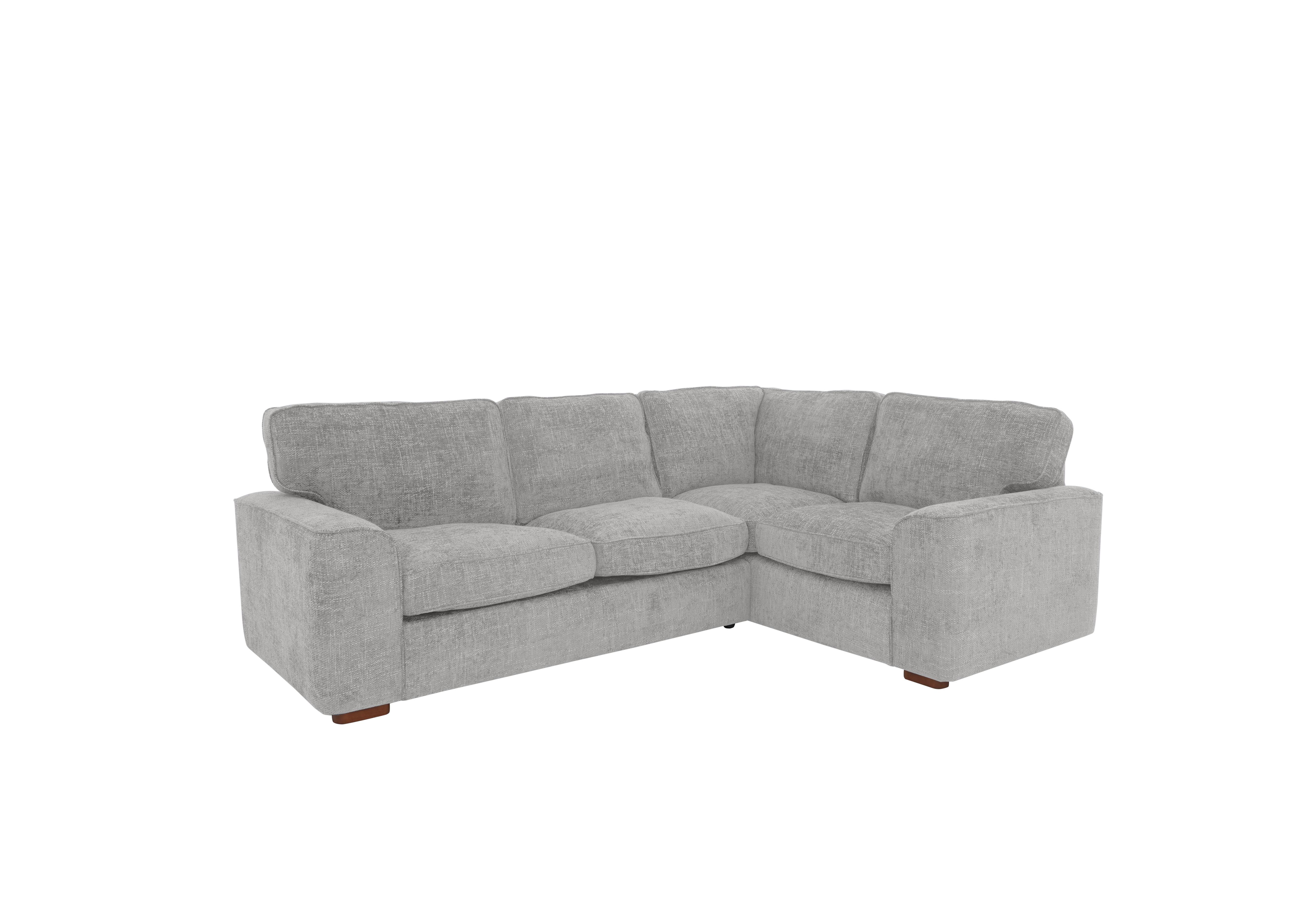 Emilia Small Corner Sofa in Silver on Furniture Village