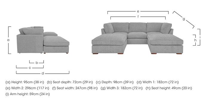 Emilia Standard U-Shaped Corner Sofa in  on Furniture Village