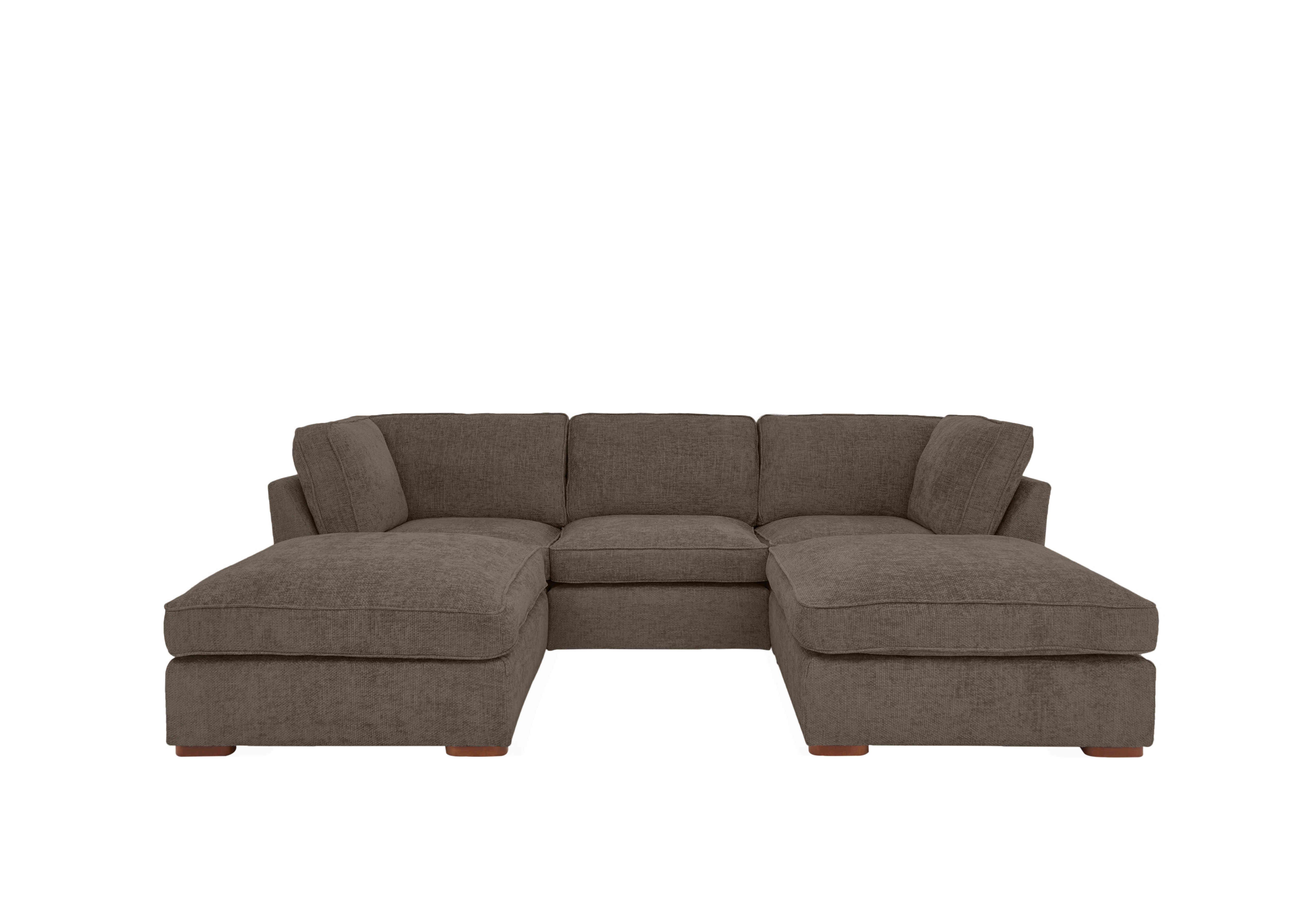 Emilia Standard U-Shaped Corner Sofa in Coco on Furniture Village