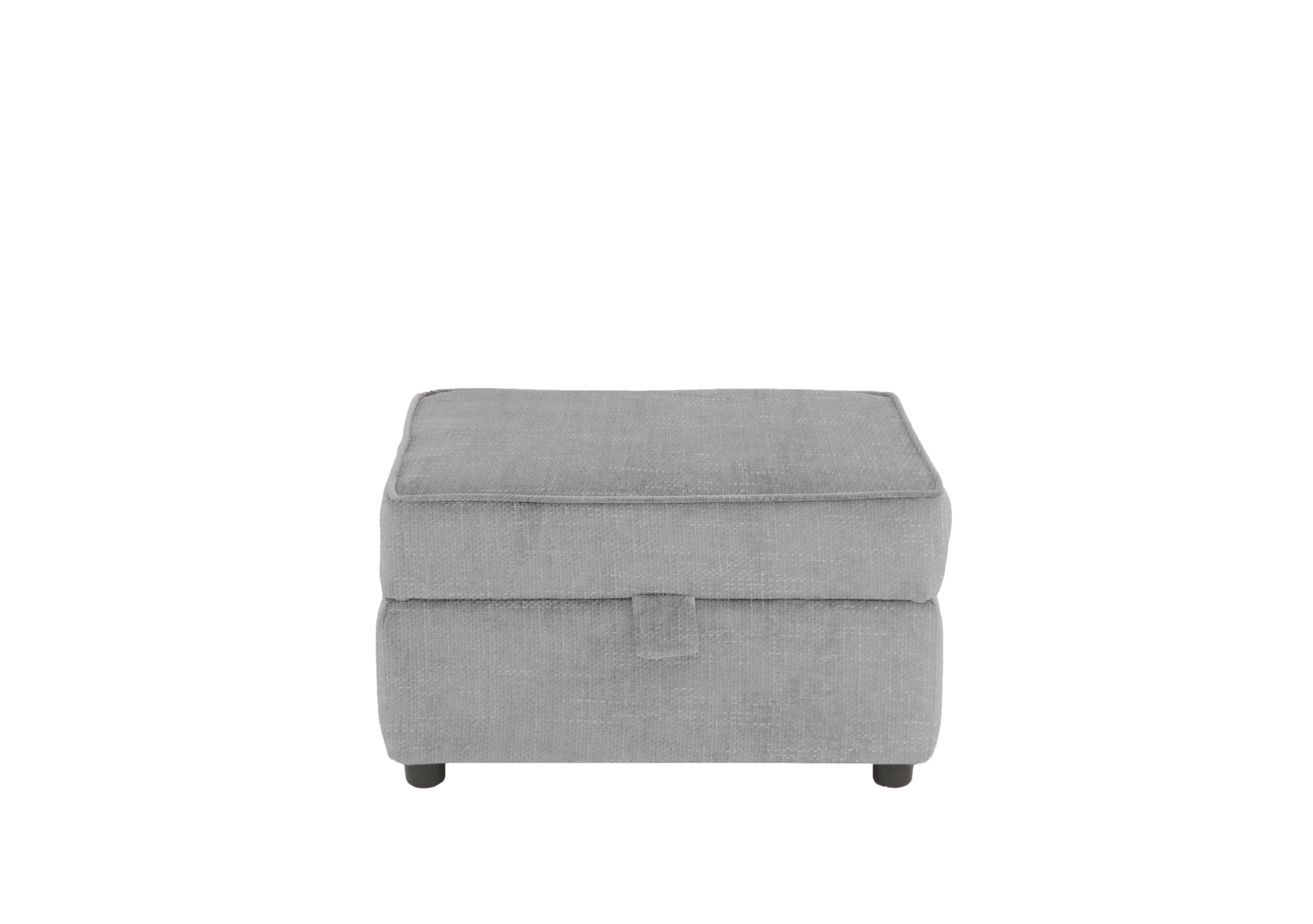 Emilia Storage Footstool in Silver on Furniture Village