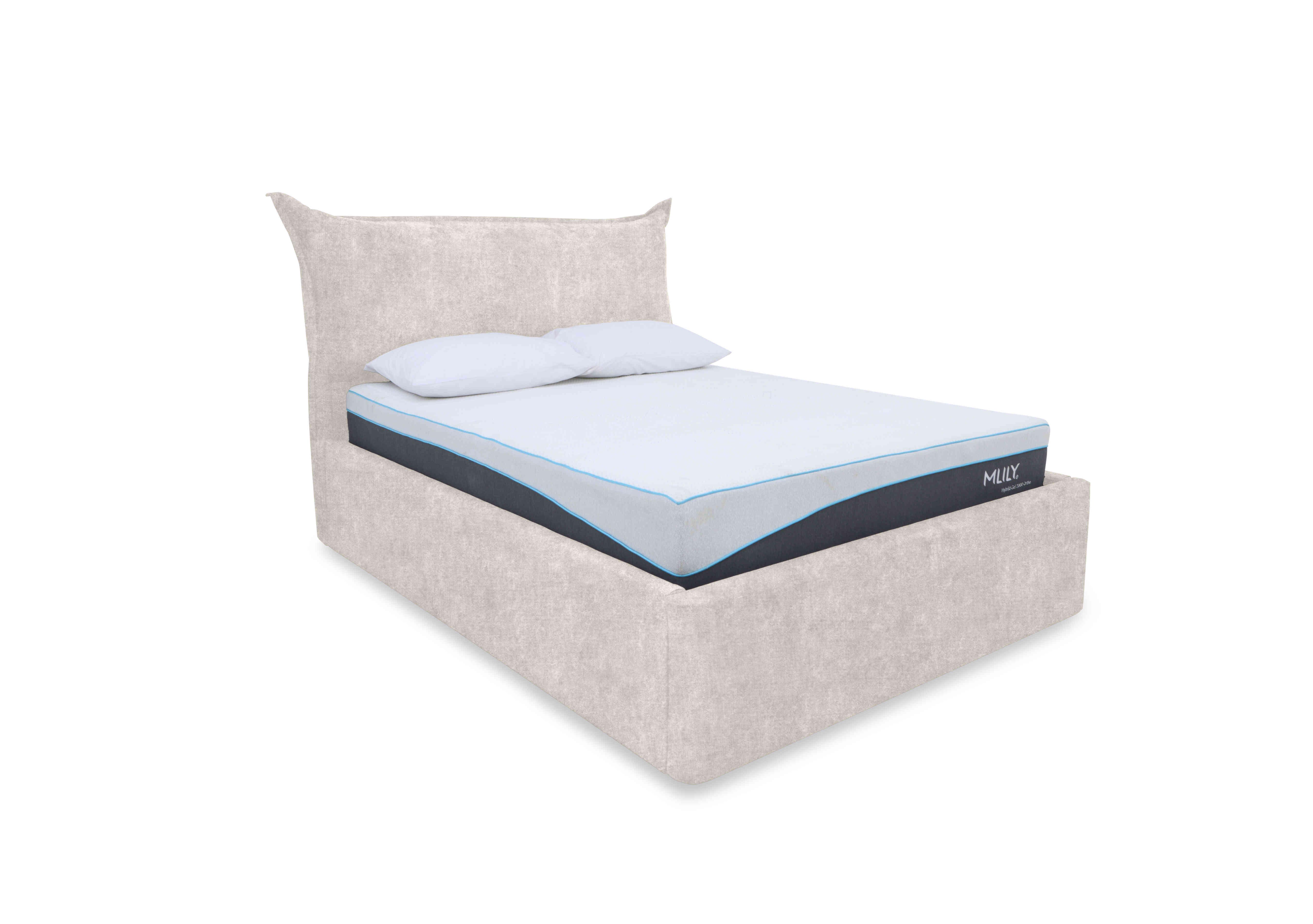 Celestial Ottoman Bed Frame in Ciaga Cream on Furniture Village