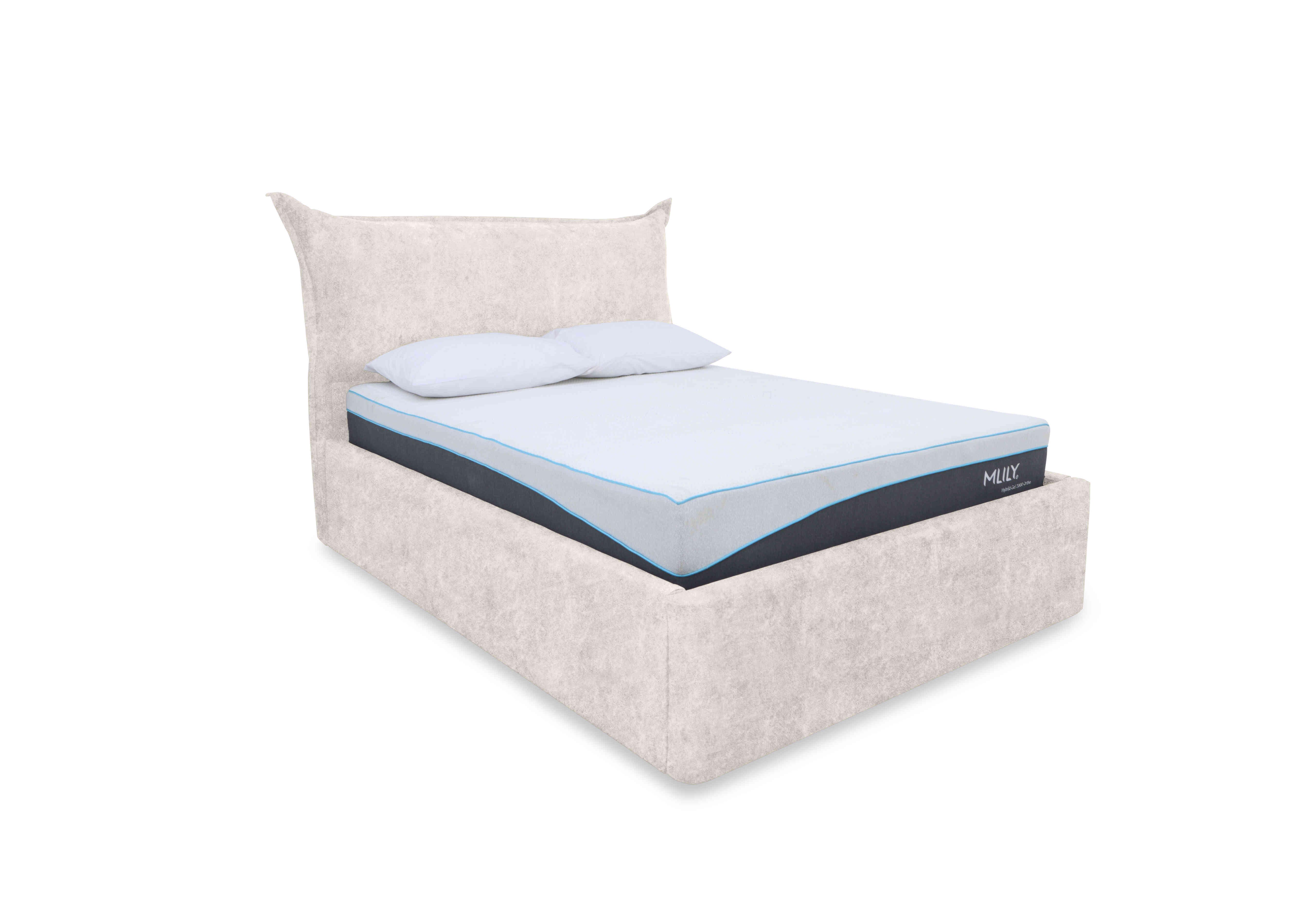 Celestial Manual Ottoman Bed Frame in Keswick Snowflake on Furniture Village