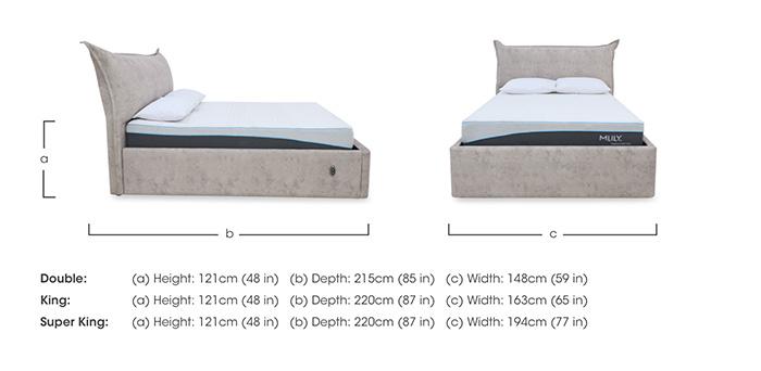 Celestial Electric Ottoman Bed Frame in  on Furniture Village