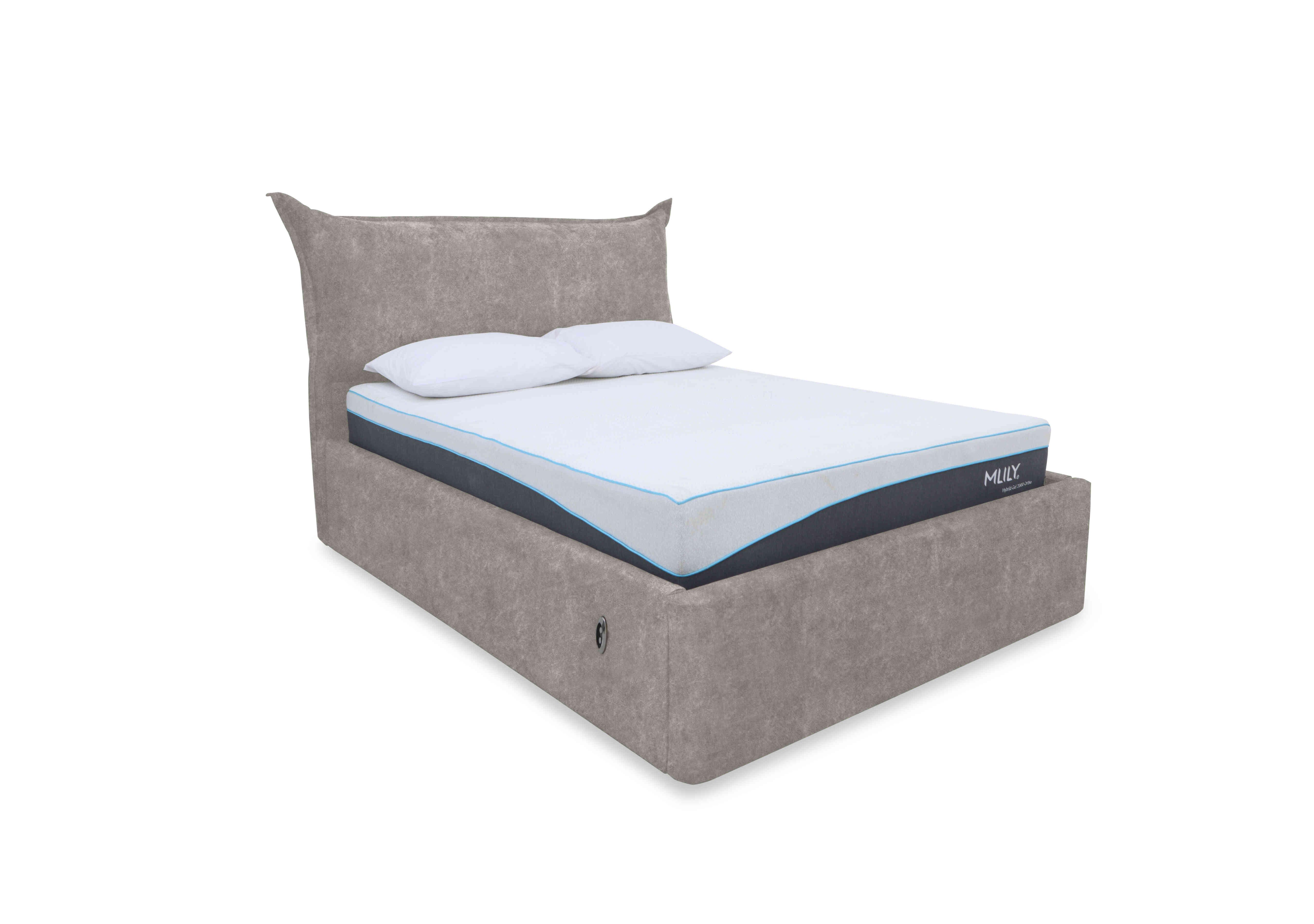 Celestial Electric Ottoman Bed Frame in Faremont Mist on Furniture Village