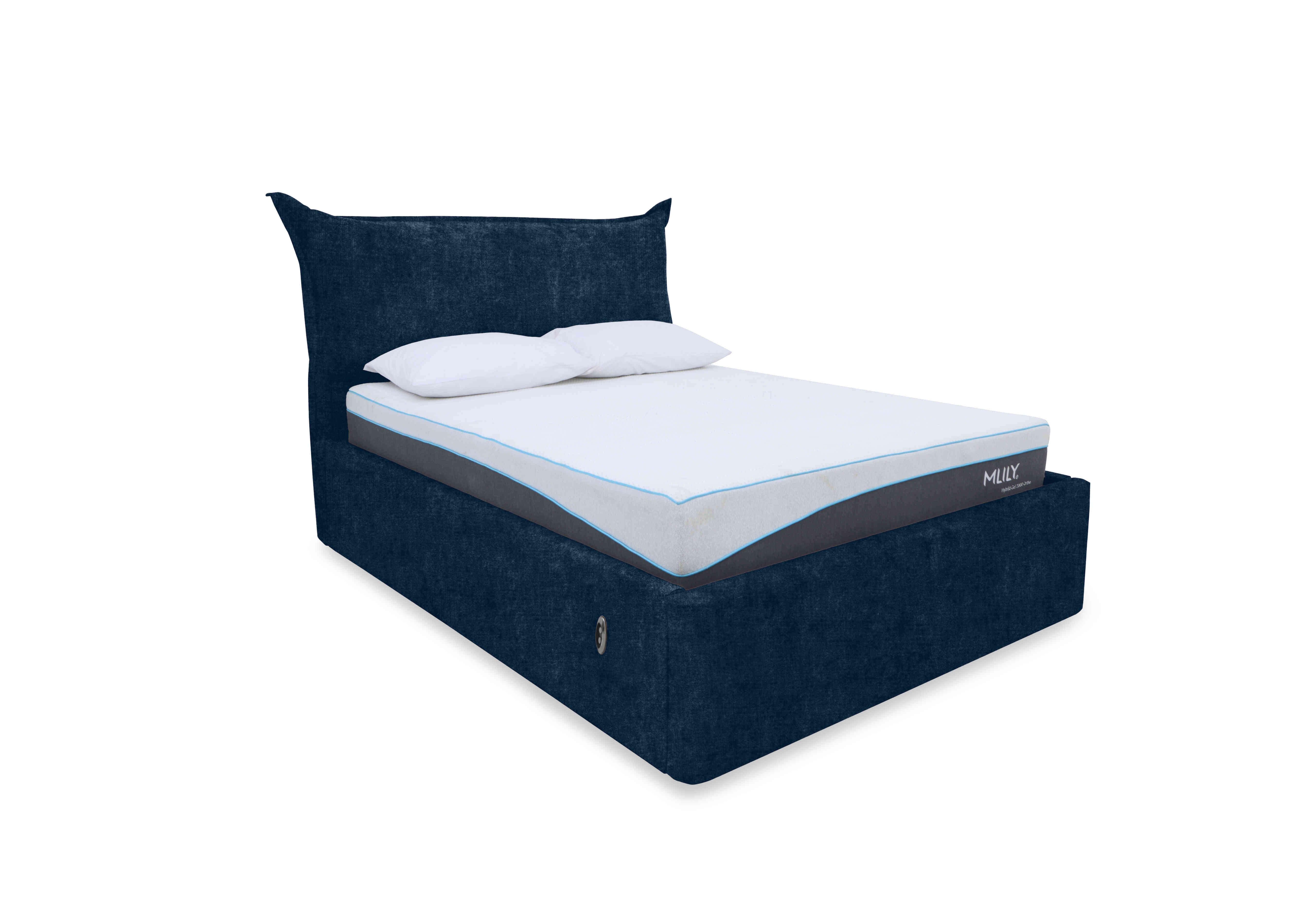 Celestial Electric Ottoman Bed Frame in Kashmir Midnight on Furniture Village
