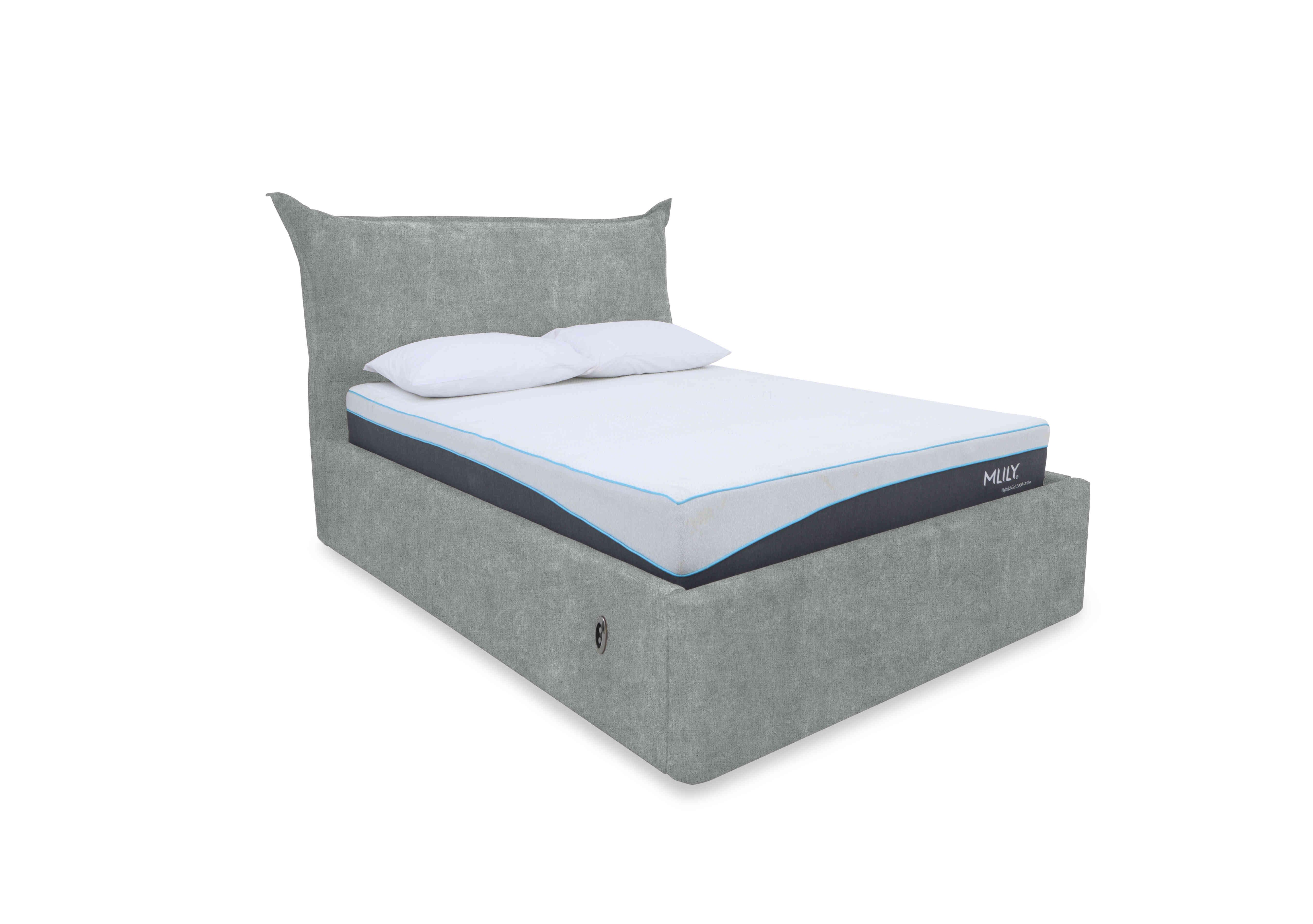 Celestial Electric Ottoman Bed Frame in Raffles Echo on Furniture Village