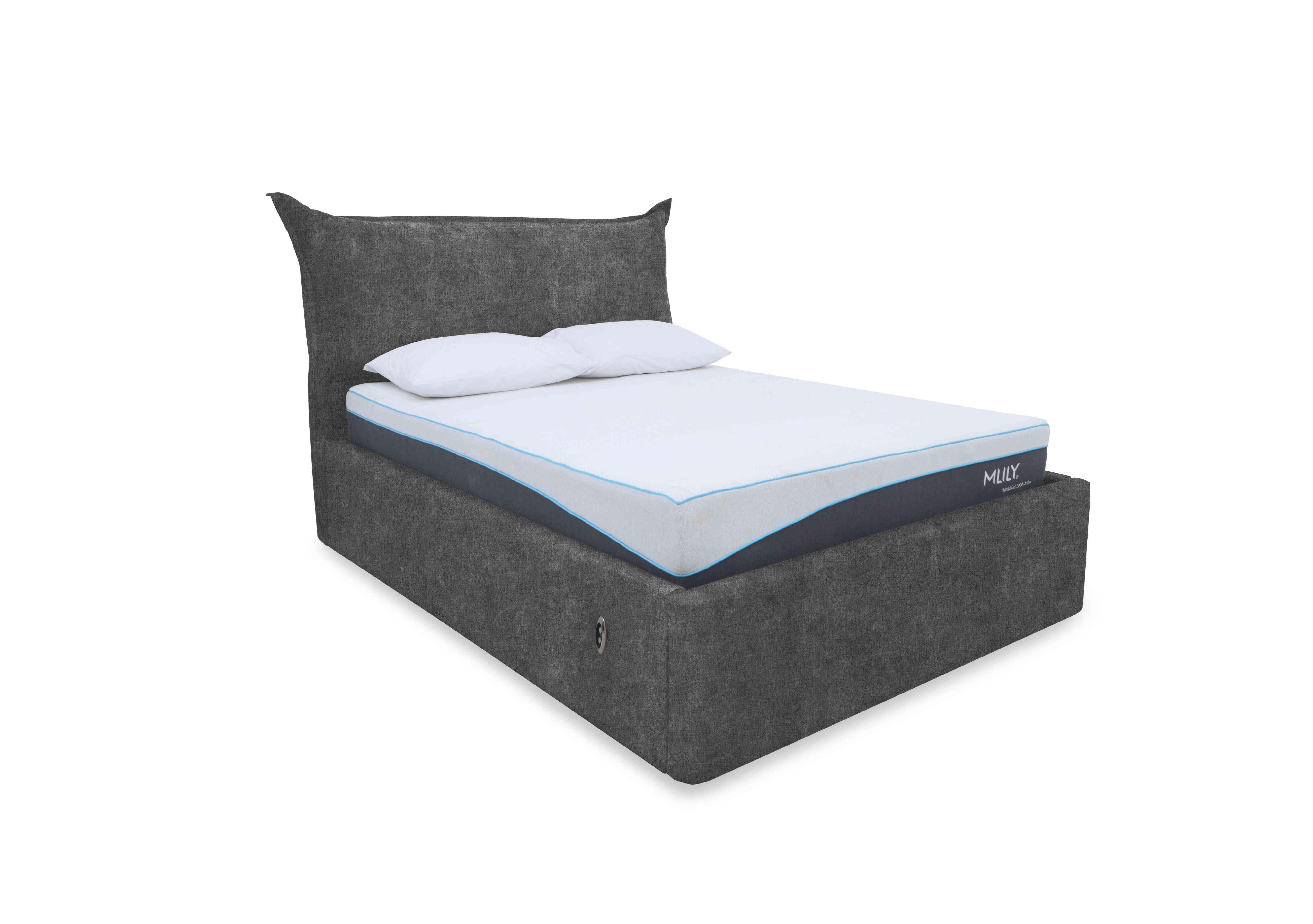 Celestial Electric Ottoman Bed Frame in Raffles Flint on Furniture Village