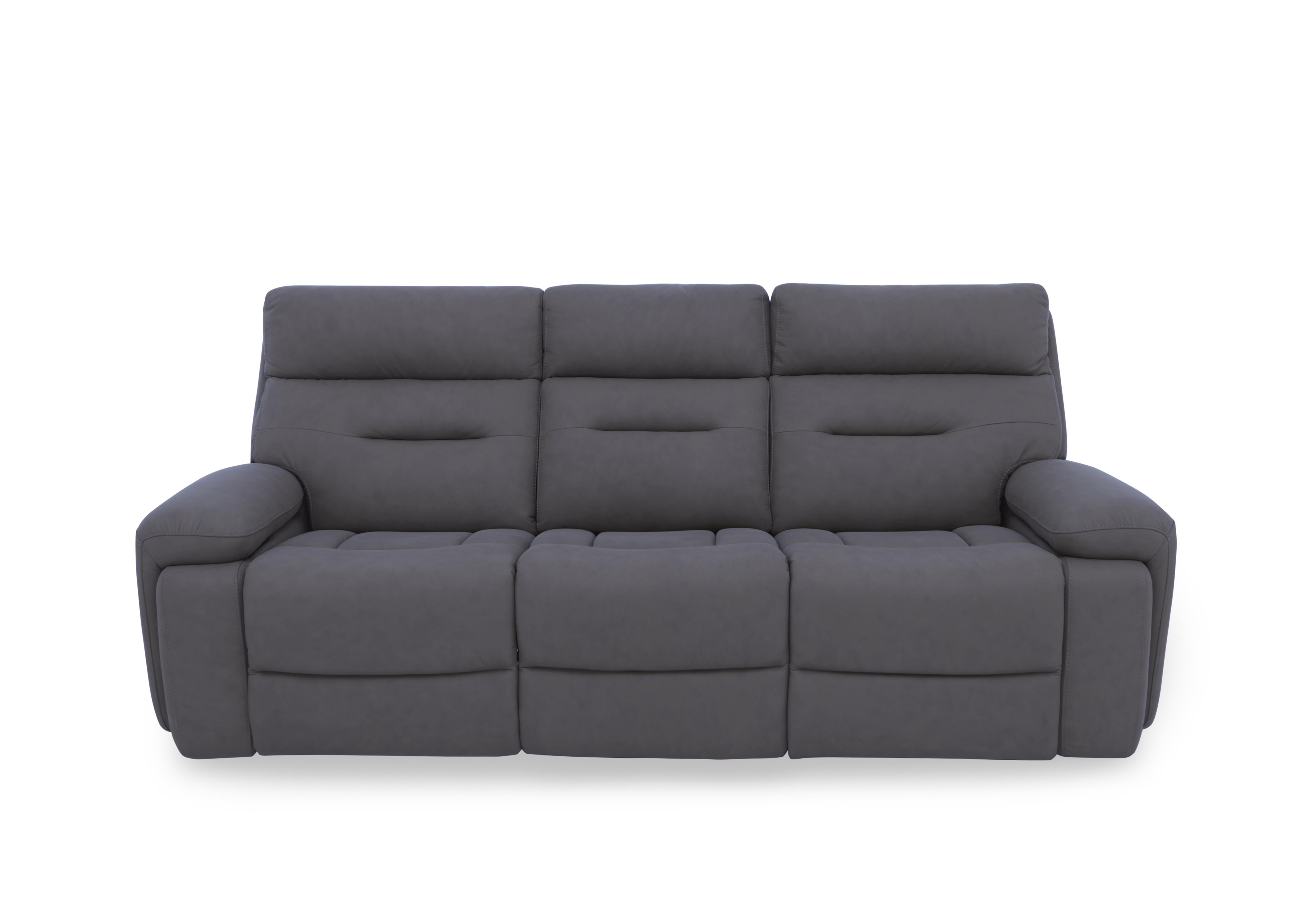 Cinemax Fabric 3 Seater 3 Cushion Sofa in Np-1107 Nappa Grey on Furniture Village